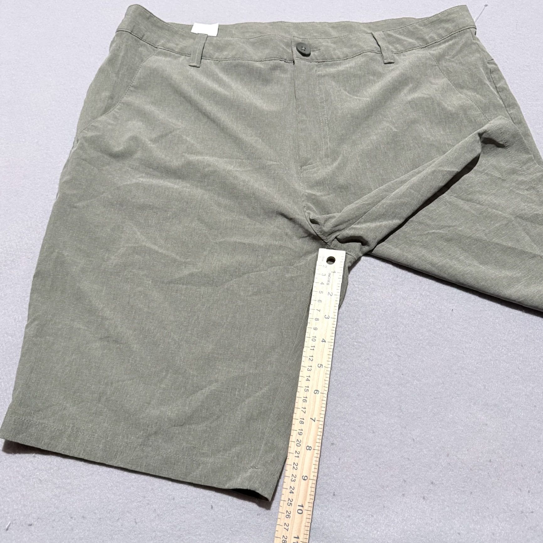 Oakley Oakley Golf Chino Shorts Men's Sage Green Regular Fit 36 VTG Mocked Zip Fly, Shorts, Men, Sage Green, Regular Fit, 36 Size US 36 / EU 52 - 7 Thumbnail