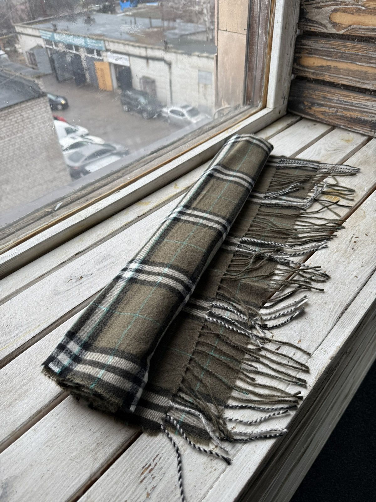 Vintage 90s Burberry Scarf / Muffler / Neckwear
