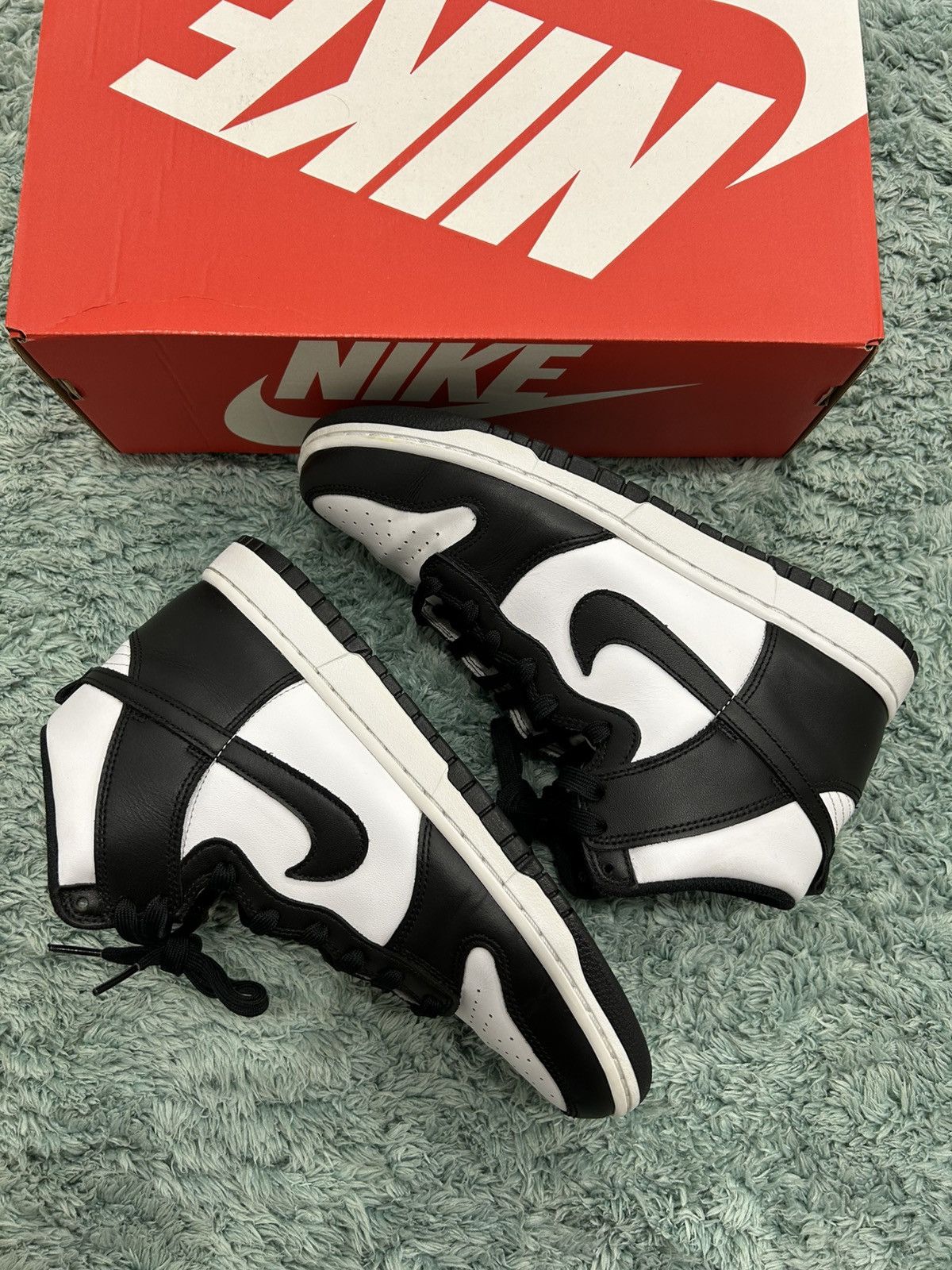 Nike Nike Dunk High Panda Size US 9.5 / EU 42-43 - 4 Thumbnail