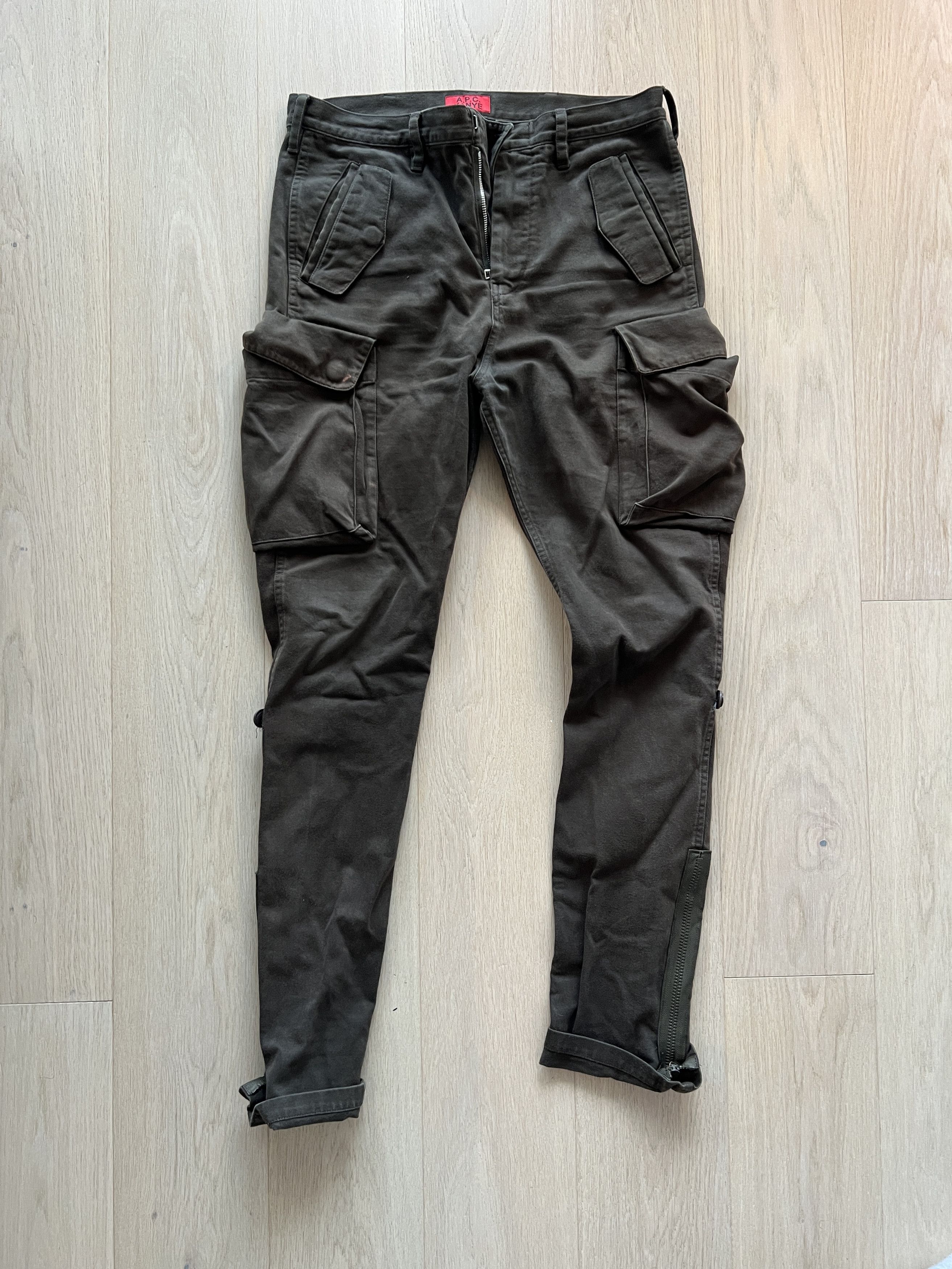 image of A P C x Kanye West X Kanye Army Military Cargo Pant in Olive, Men's (Size 30)