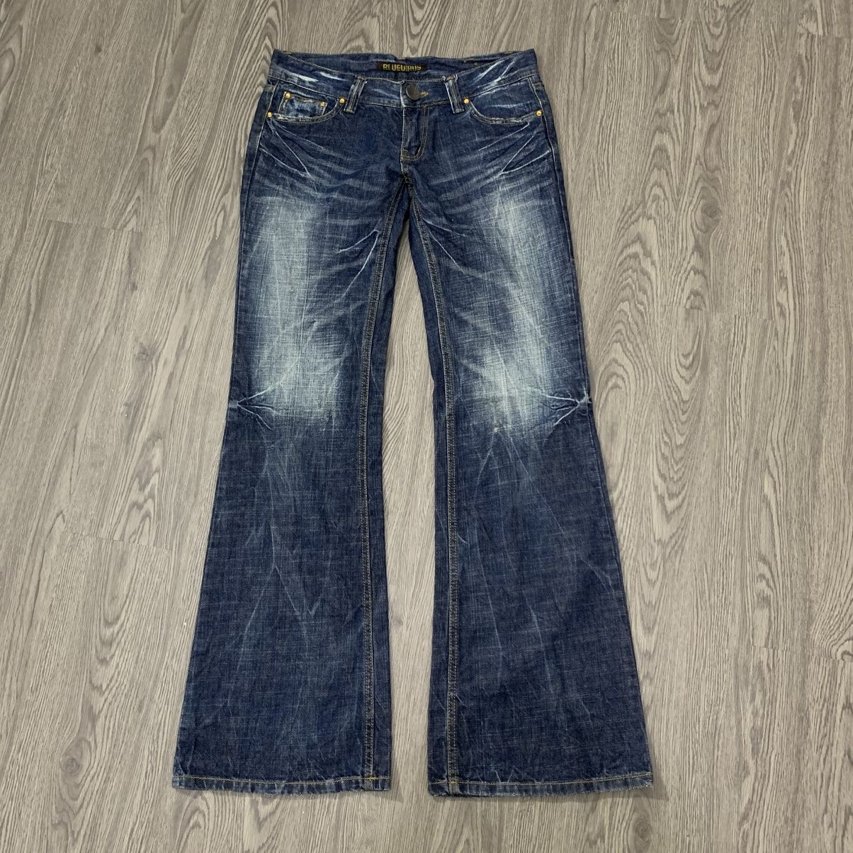 20471120 Blue Virus Flare Jeans Size US 32 / EU 48 - 5 Thumbnail