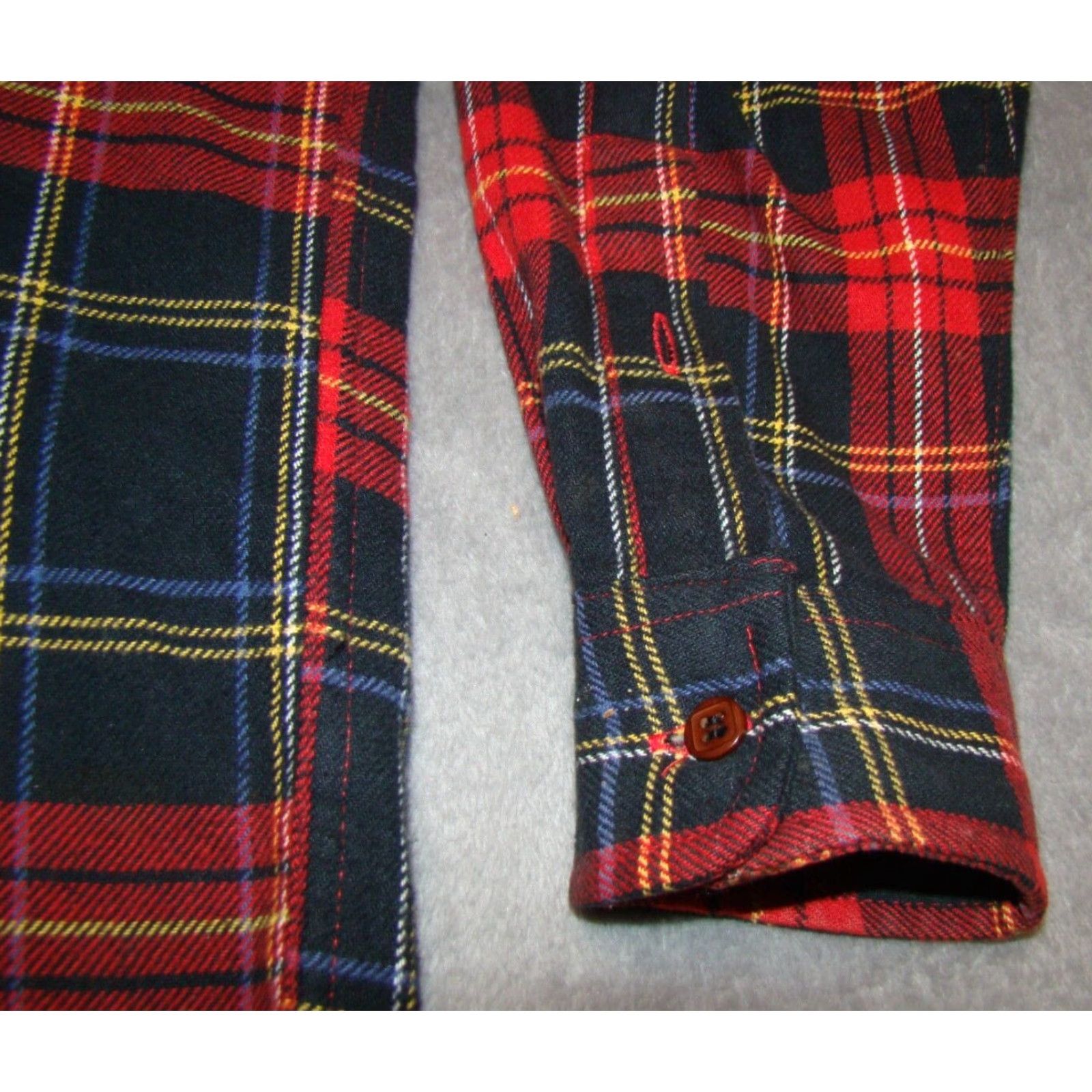 Ralph Lauren VINTAGE Polo Jeans Co. Ralph Lauren Mens Shirt Plaid Flannel Red Tartan Button-Up Long Sleeve Small Size US S / EU 44-46 / 1 - 3 Thumbnail
