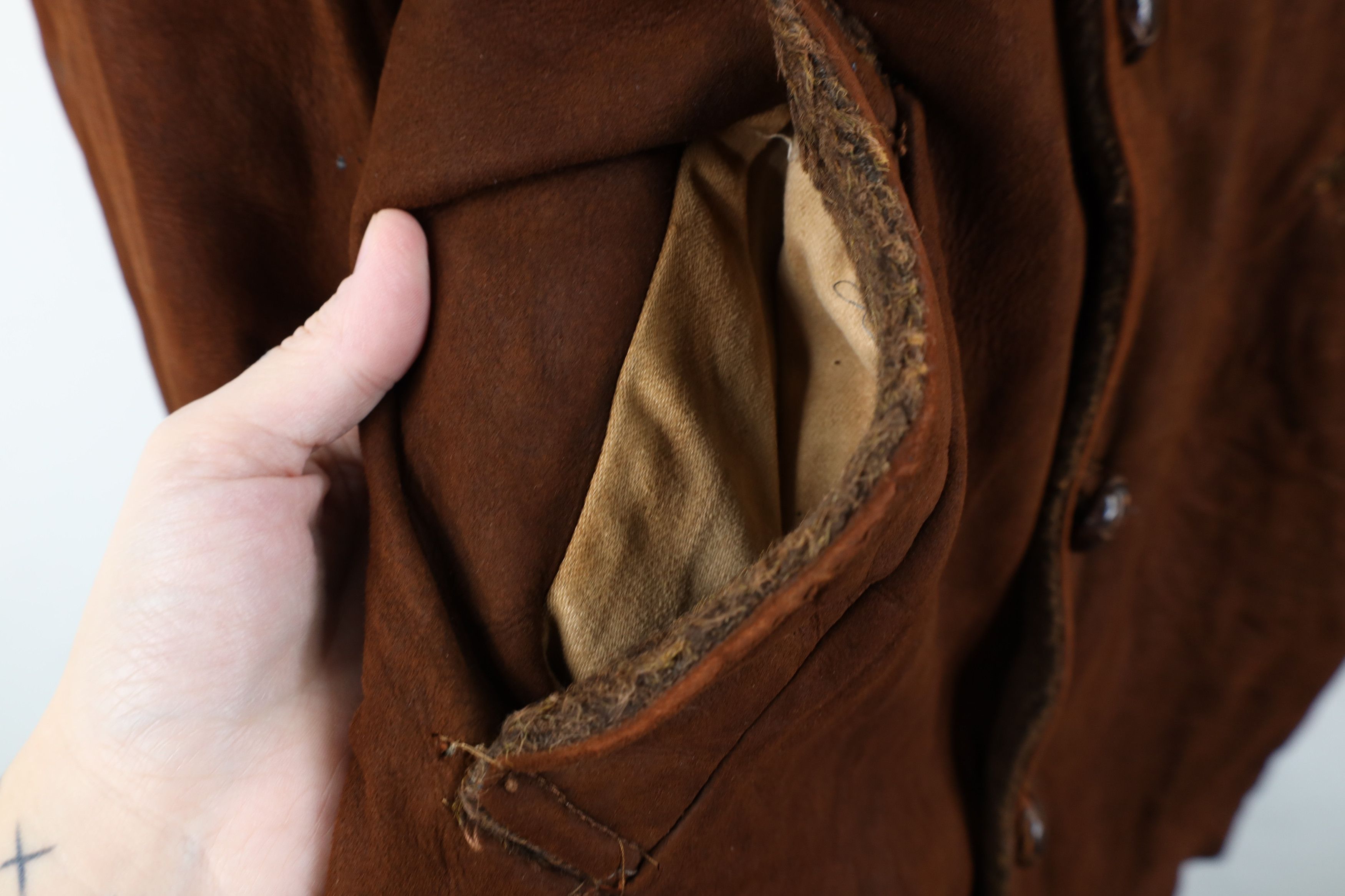 Vintage Vintage 50s McGregor Suede Leather Rancher Jacket Coat USA Size US XL / EU 56 / 4 - 5 Thumbnail