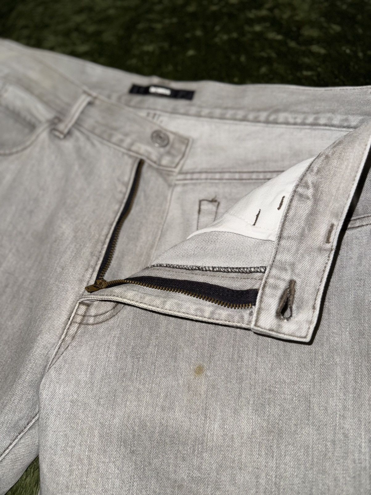 Beams Japan [L] BEAMS Japan Straight Fit Vintage Wash Denim Pants Grey Size US 32 / EU 48 - 3 Thumbnail