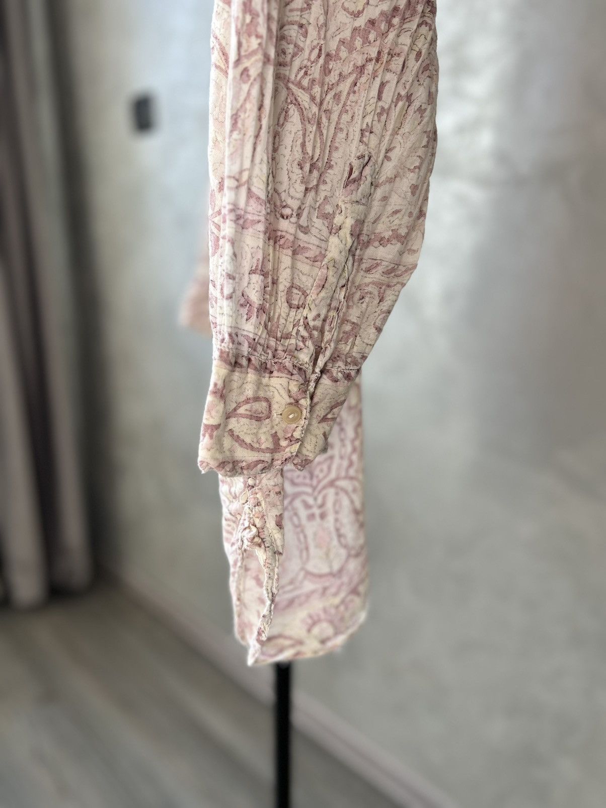 Magnolia Pearl Magnolia Pearl Idgy Blockprint Paisley Shirt/Blouse Size ONE SIZE - 6 Thumbnail