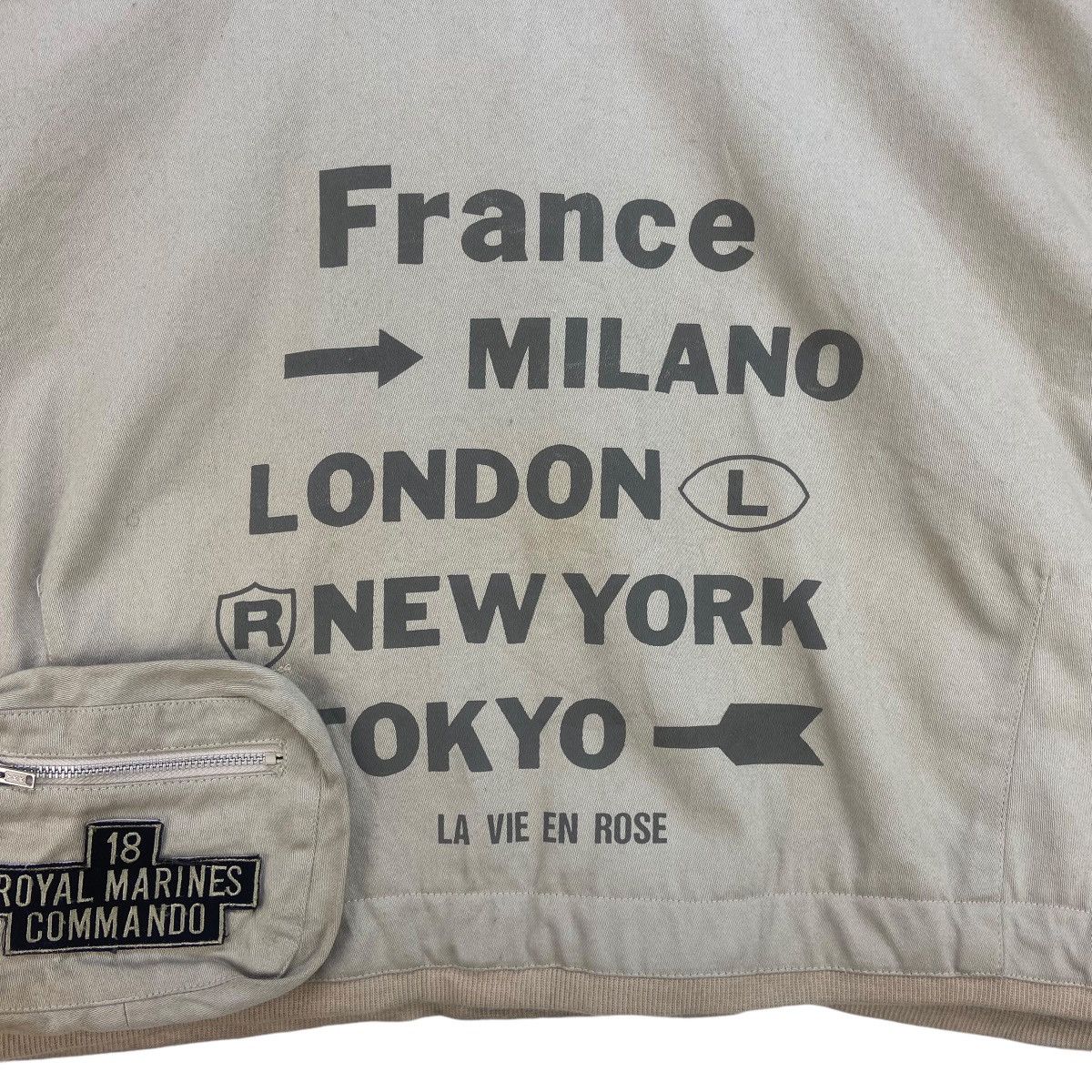 Japanese Brand × Vintage Vtg La Vie En Rose 18 Royal Marines Commando Cropped Jacket Size US M / EU 48-50 / 2 - 4 Thumbnail