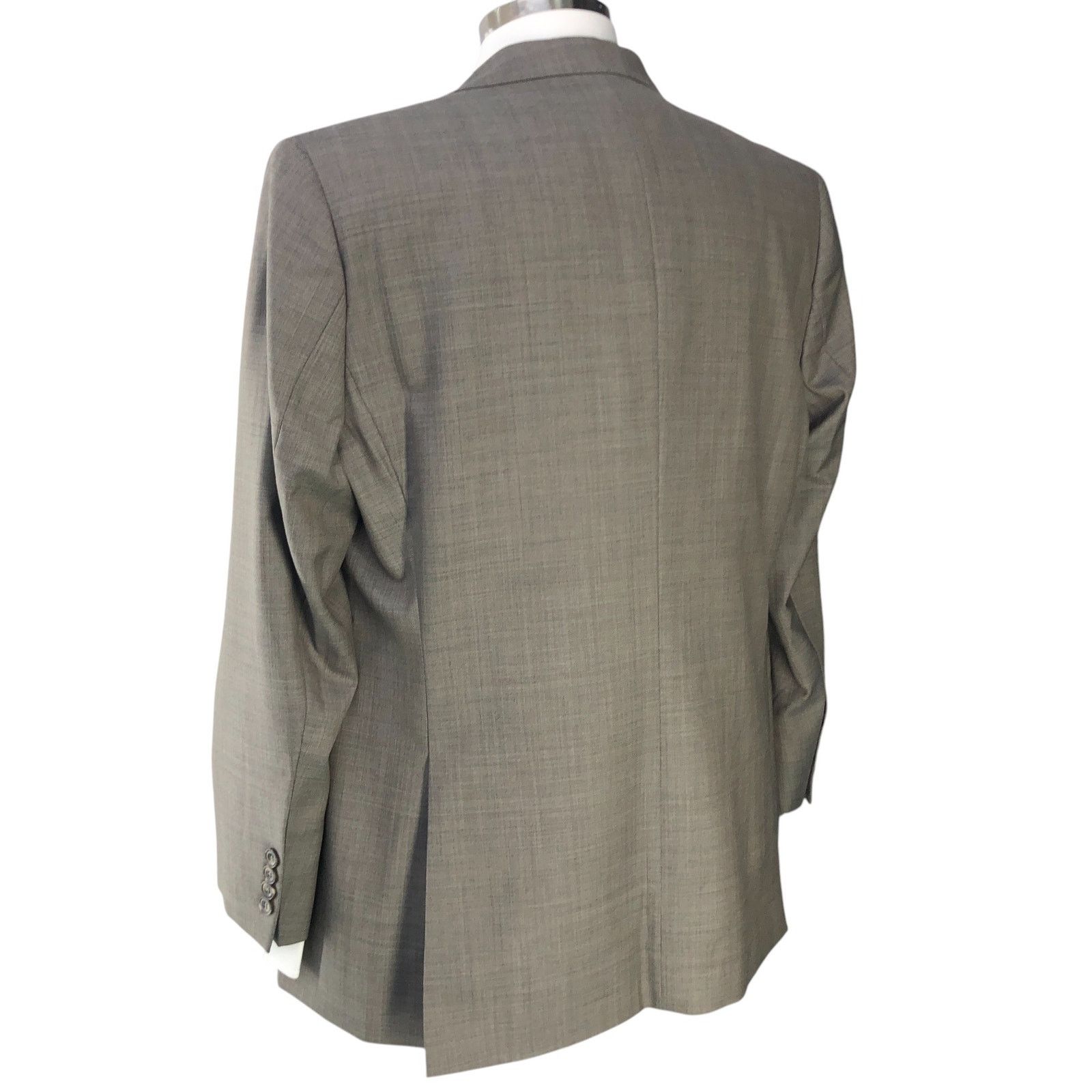 J.Hilburn J Hilburn 45R Sport Coat Blazer Light Taupe Revenge Sup150s Size 44R - 8 Thumbnail