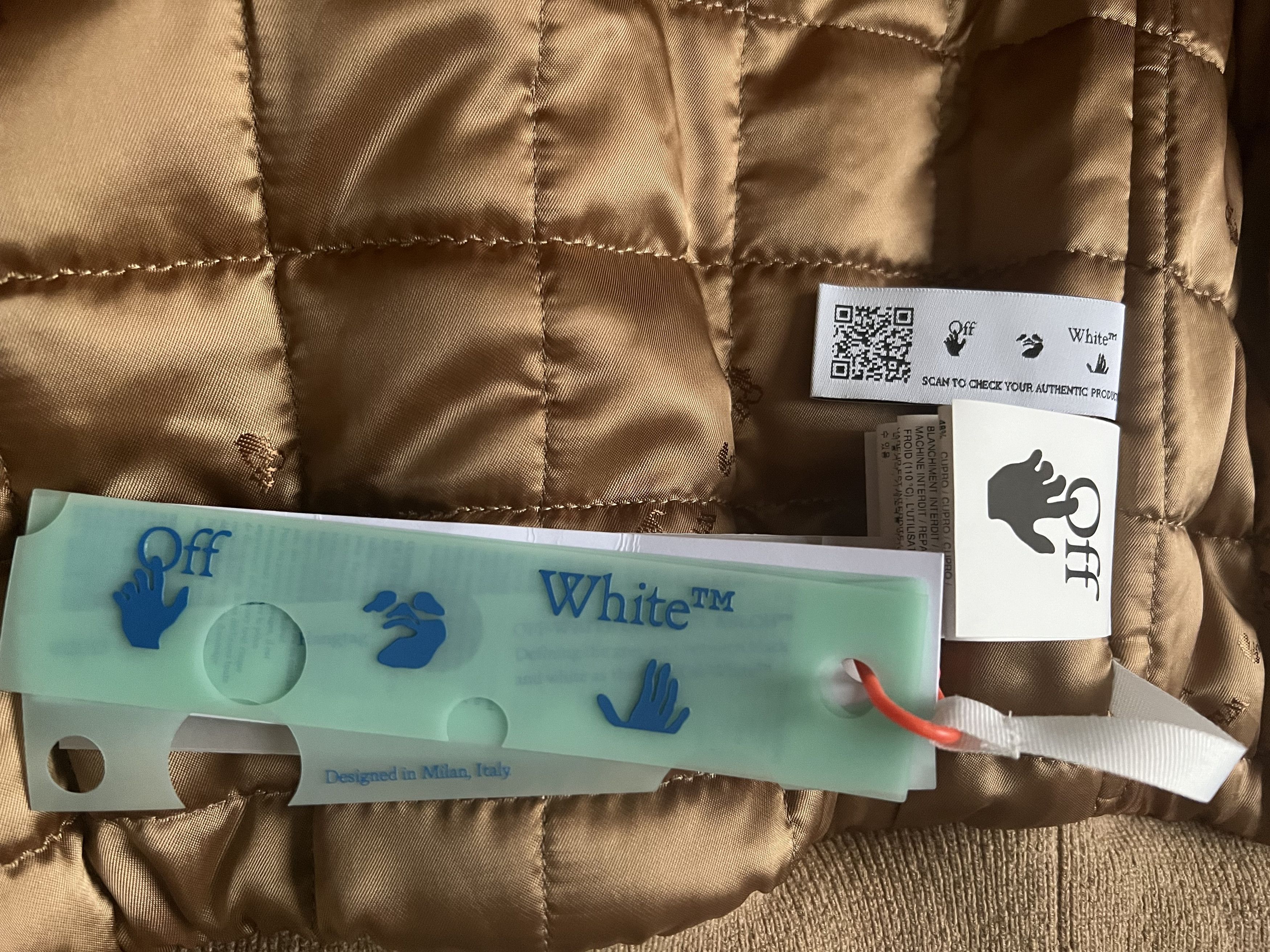 Off-White Retail $4000 Cashmere Bomber Sz. 50 EU. Camel Size US M / EU 48-50 / 2 - 13 Thumbnail