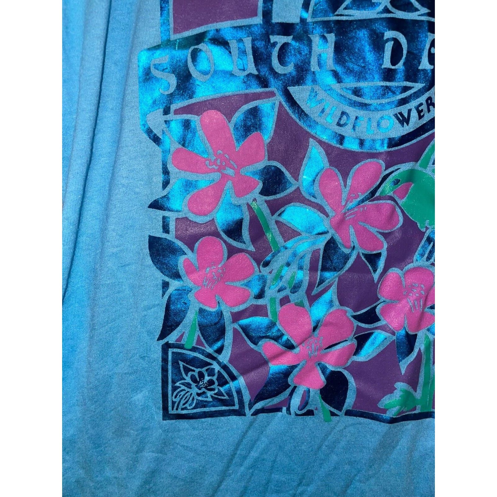 Jerzees Vintage South Dakota Shirt Black Hills Blue Tee VTG 90s L Size US L / EU 52-54 / 3 - 4 Thumbnail