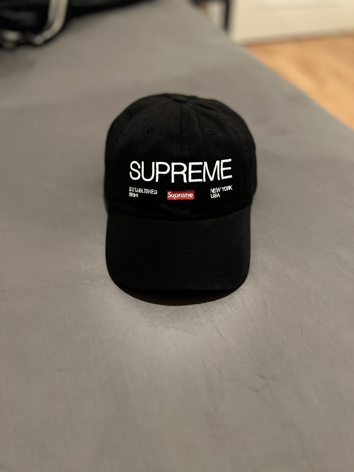 Supreme Supreme Est. 1994 6 Panel Cap Black Size ONE SIZE - 5 Thumbnail
