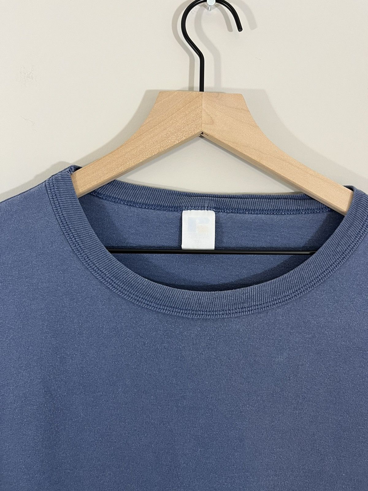 Vintage Blank Sun Faded BIG XXL Russell Boxy Oversize Tee Size US XXL / EU 58 / 5 - 2 Thumbnail