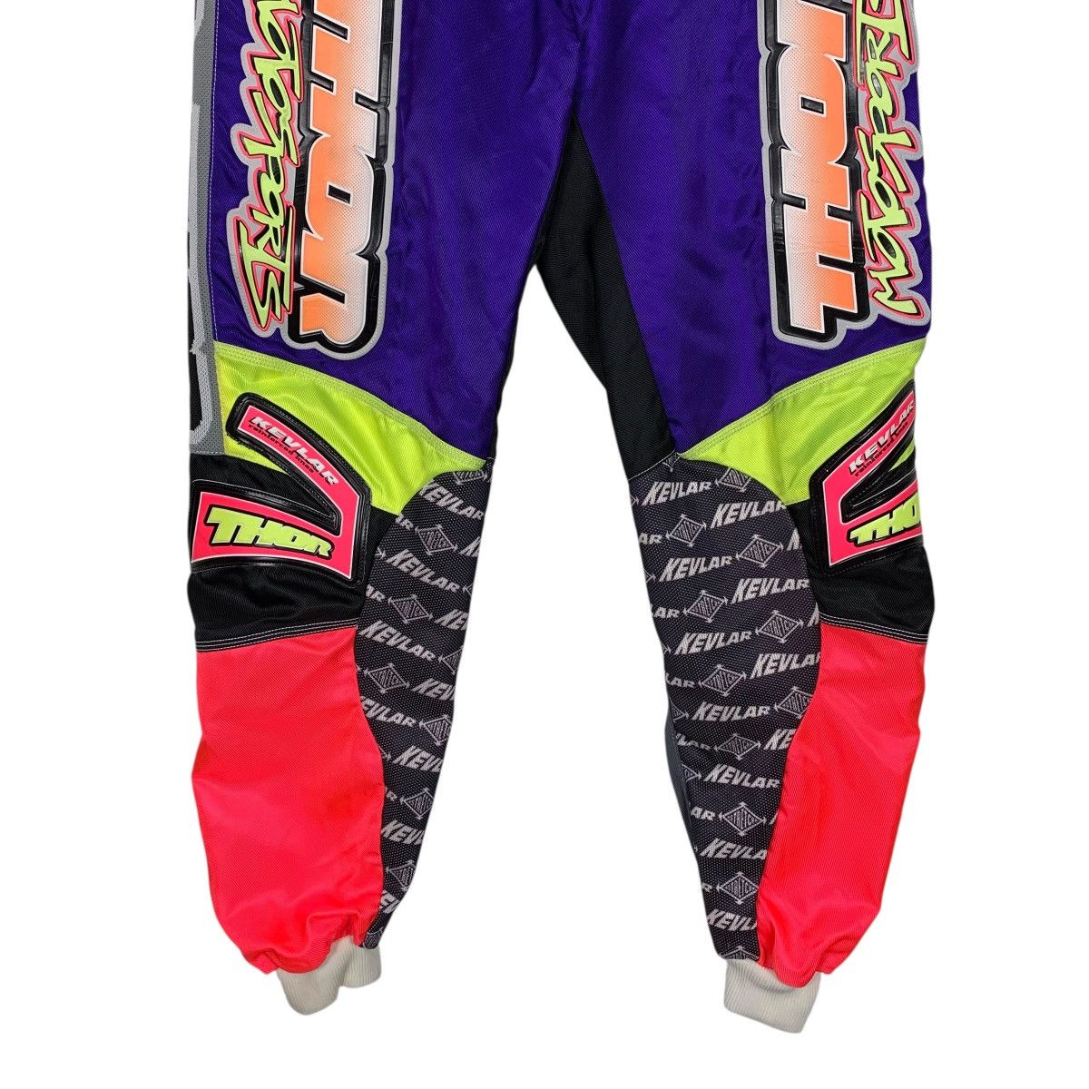 Other Vintage 90s Thor Reactor Motorcross Racing Pants Size US 34 / EU 50 - 4 Thumbnail