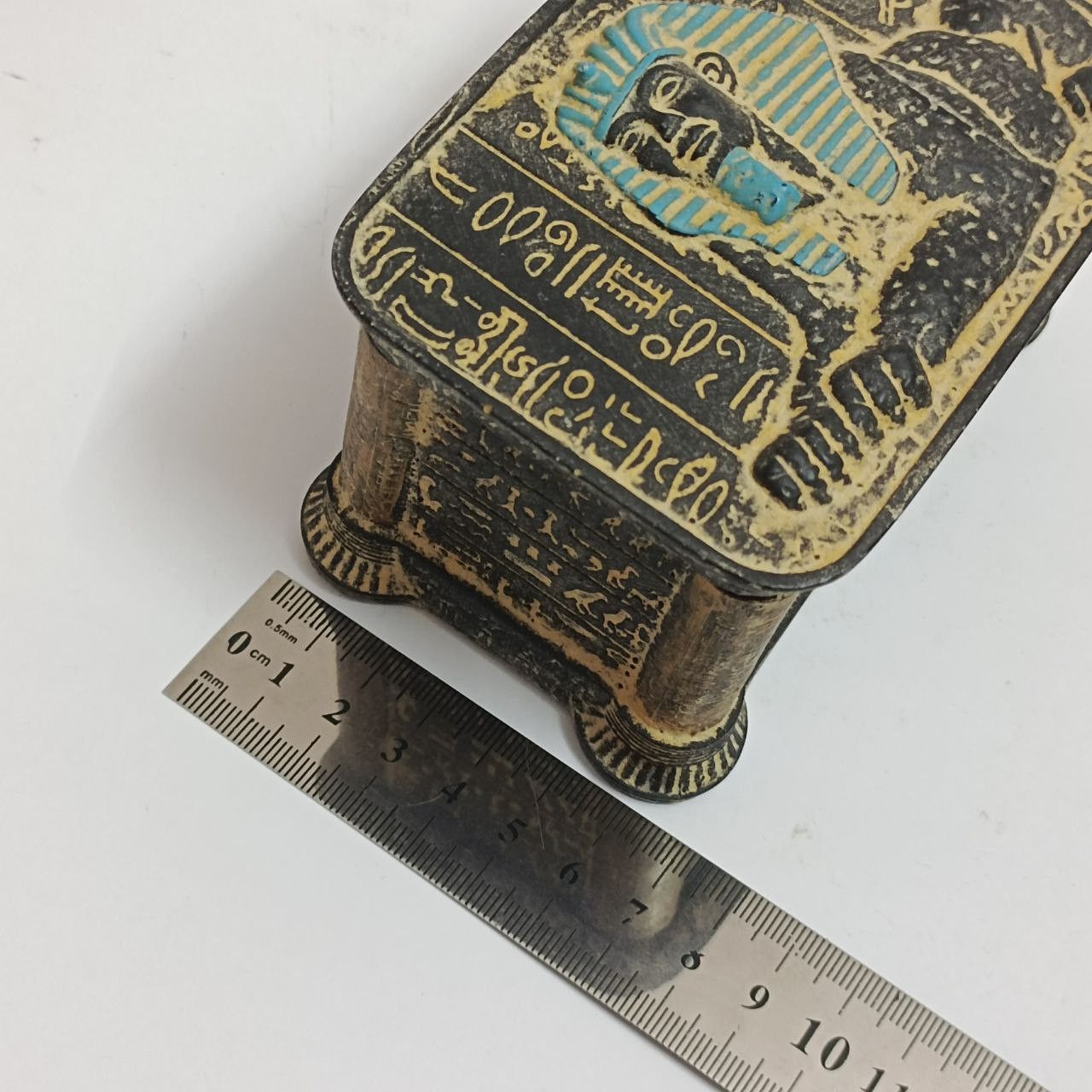 Other Antique-style Egyptian Pharaoh trinket box with hieroglyphic Size ONE SIZE - 5 Thumbnail
