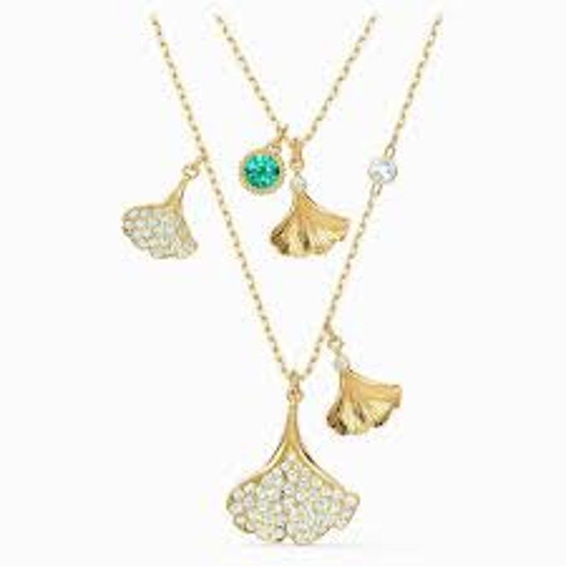 Swarovski Swarovski Stunning Ginko Layered Necklace Leaves Green new Size ONE SIZE - 5 Thumbnail