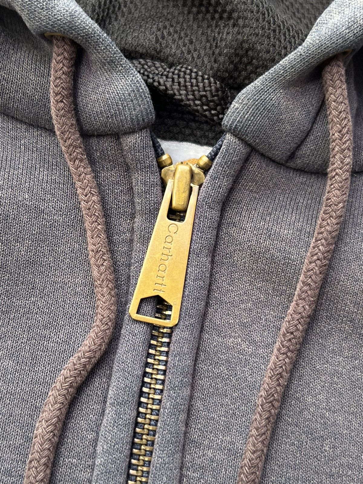 Carhartt Vintage Carhartt Thermal Lined Zip Hoodie Faded Navy Size M Size US M / EU 48-50 / 2 - 9 Thumbnail