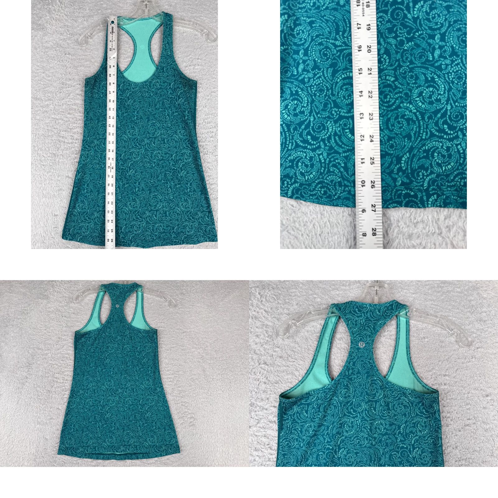 Lululemon Lululemon Shirt Women 6 Blue Cool Racerback Light Luon Fabric Stretch Tank Sleeveless Size M / US 6-8 / IT 42-44 - 8 Thumbnail
