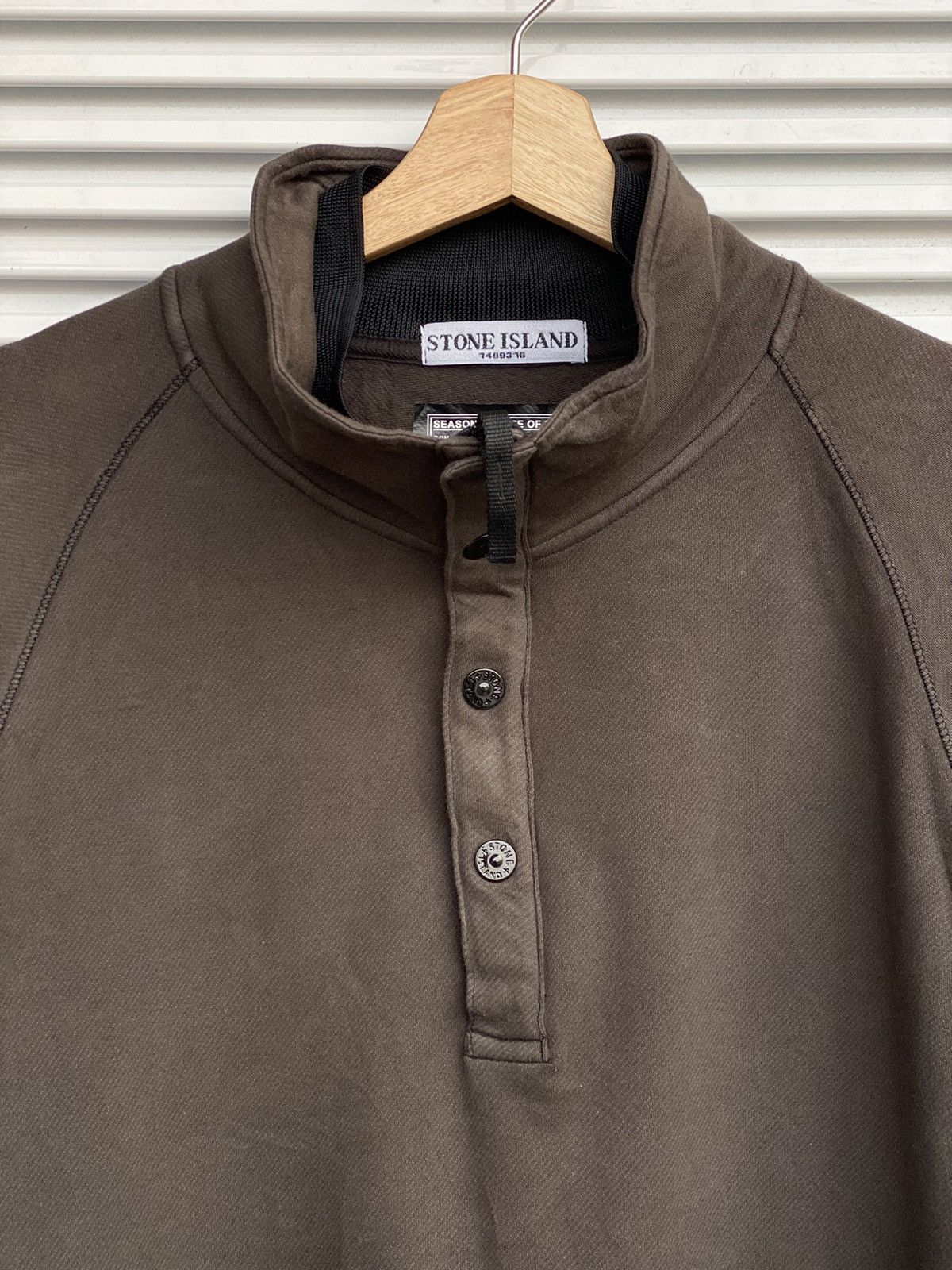 Stone Island Vintage Stone Island Brown Half Zipper / Travis Flacko Scott Size US XL / EU 56 / 4 - 3 Thumbnail