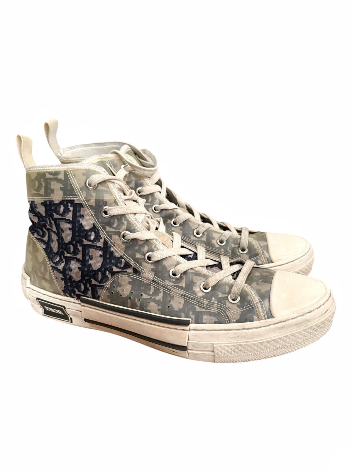 Dior B23 Hightop Navy Monogram Sneaker Size US 11 / EU 44 - 6 Thumbnail