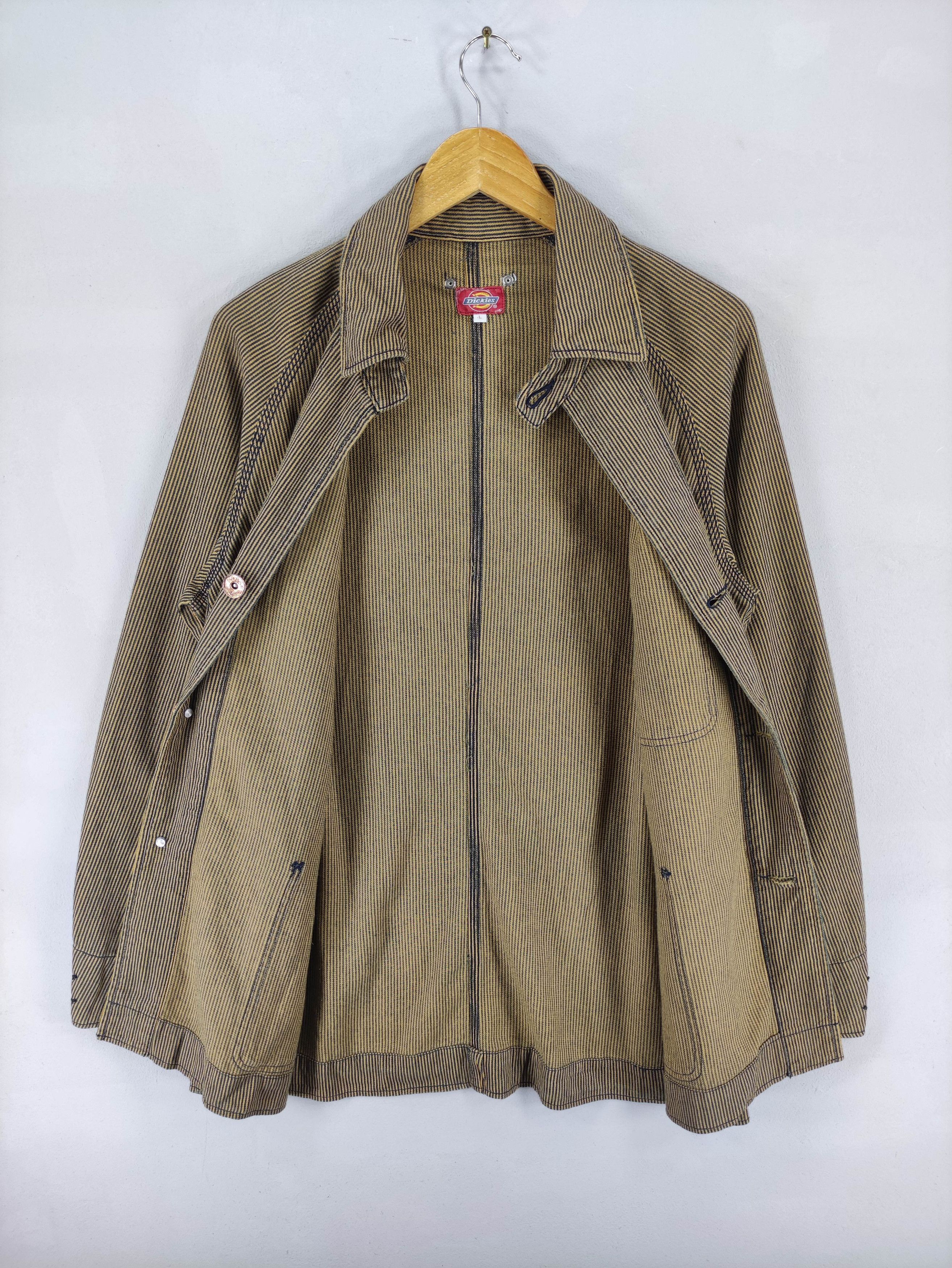 Dickies Vintage Dickies Chore Jacket Work Wear Striped Size US L / EU 52-54 / 3 - 5 Thumbnail