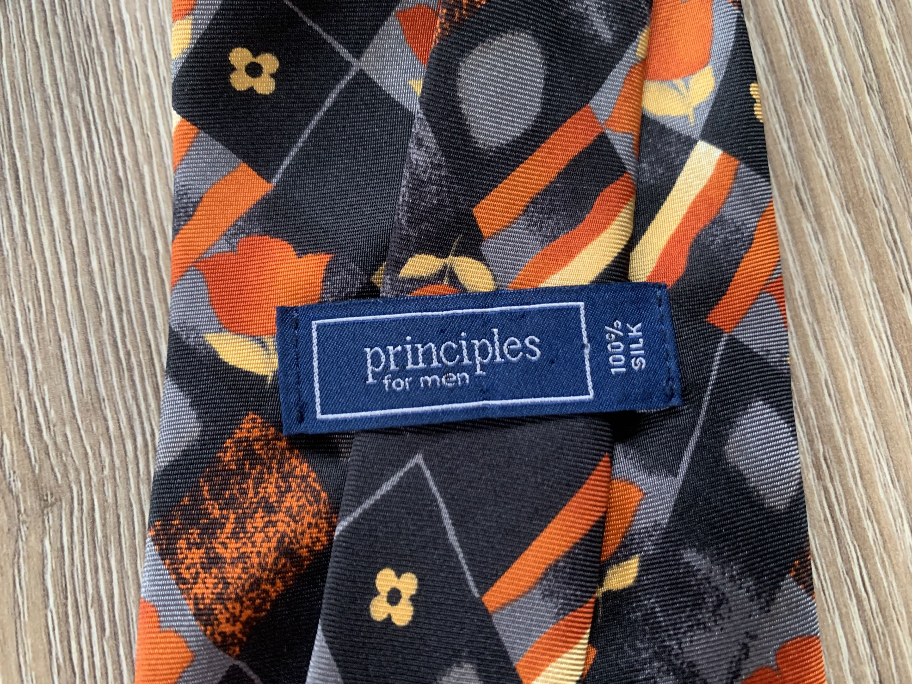 Other Principles Silk Abstract Printed Tie Size ONE SIZE - 4 Thumbnail