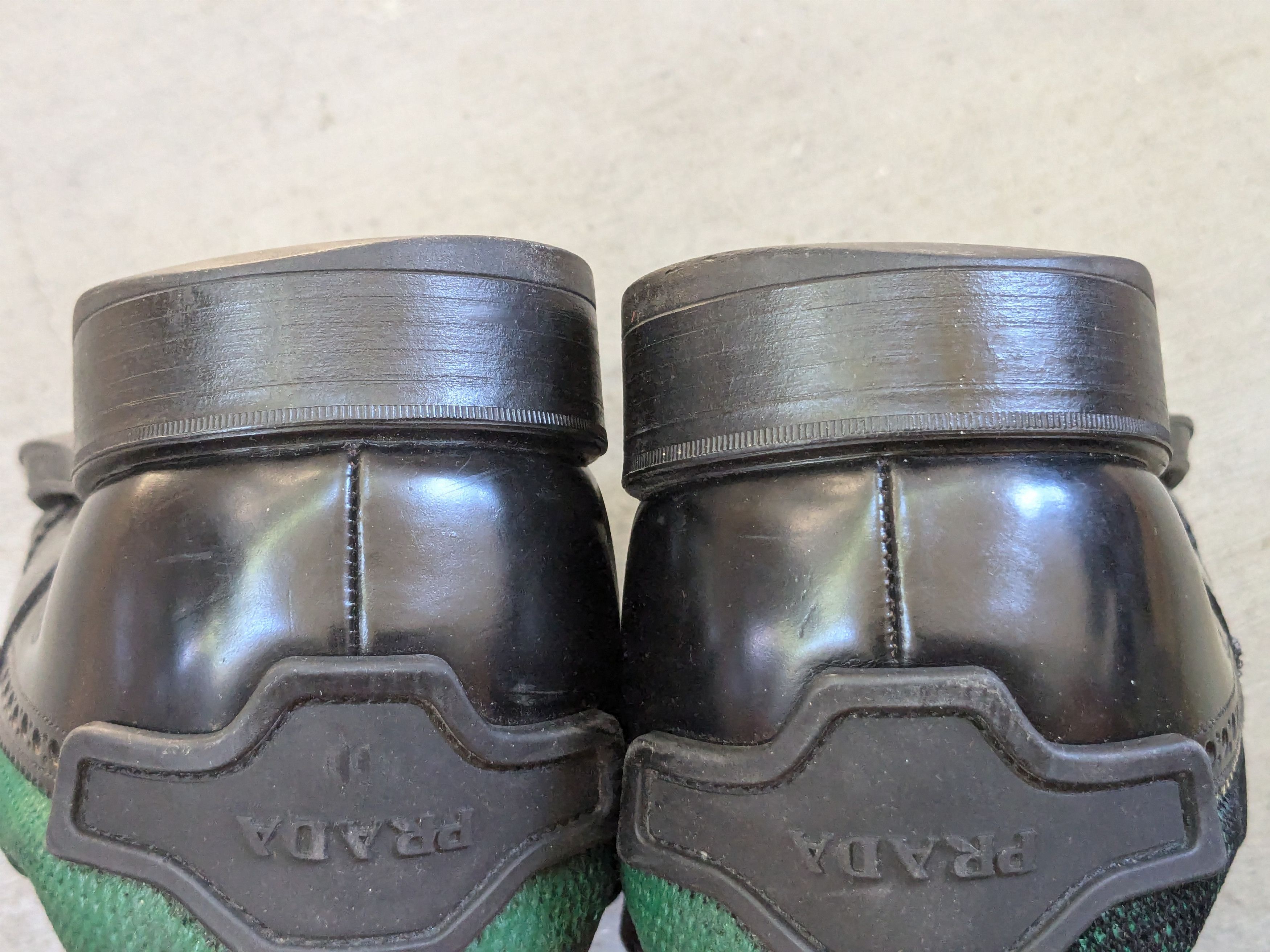 Prada Prada Brogues Wingtips Black Green 10.5 Strap Leather Size US 10.5 / EU 43-44 - 17 Thumbnail