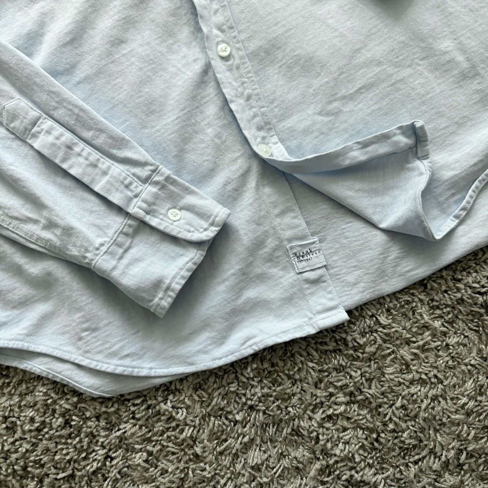 Frank & Eileen Frank & Eileen Button Up Shirt Light Blue Cotton LabeileenHJ Size M / US 6-8 / IT 42-44 - 3 Thumbnail