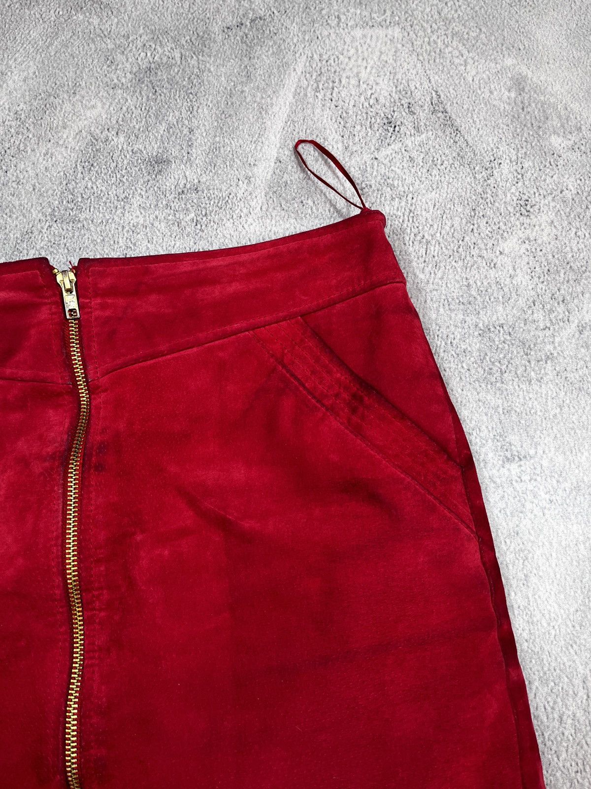 Leather × Vintage Vintage 90s Leather mini skirt retro Japanese style XS Size 28" / US 6 / IT 42 - 5 Thumbnail