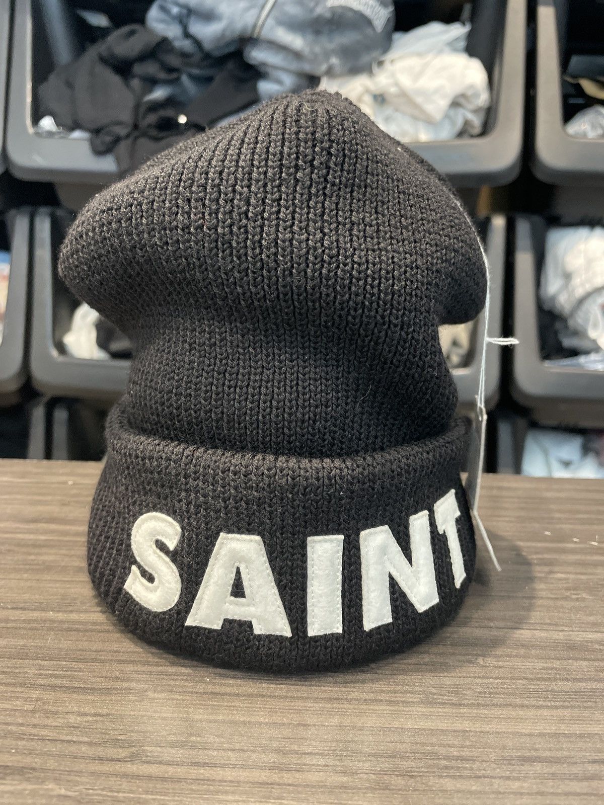 【公式】アクセサリーの激安通販 Saint Michael Saint Michael Logo Beanie Black | Grailed 帽子