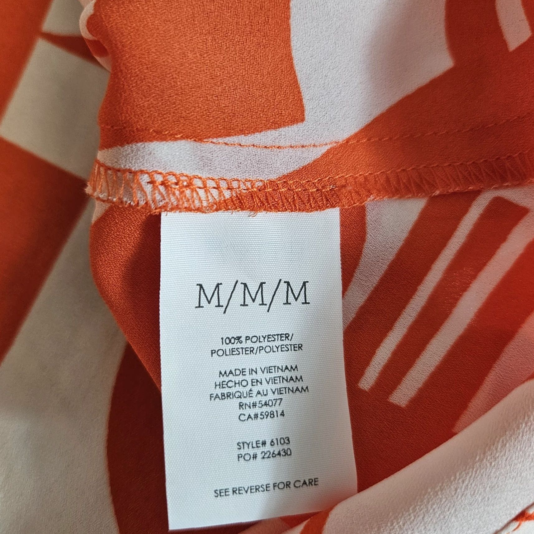 Vintage Cabi 6103 Womens Kelly Blouse Sz Medium Orange White Sleeveless 1/4 Zip Shirt Adult M Orange Womens Blouse Kelly 6103 Size M / US 6-8 / IT 42-44 - 4 Thumbnail