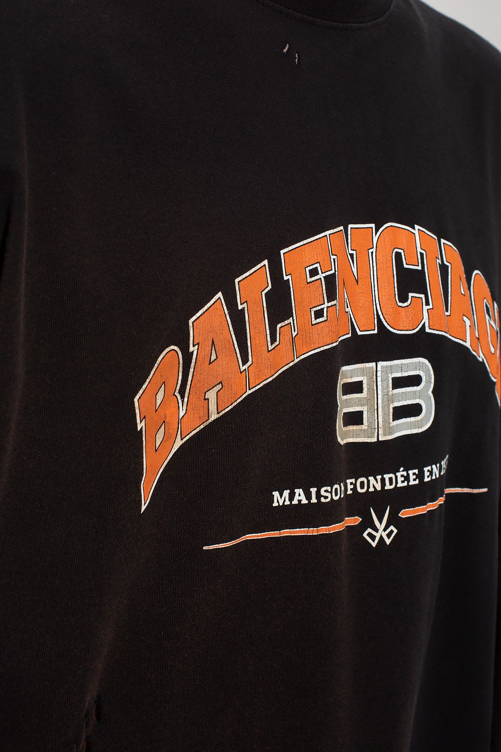 Balenciaga o1mt1gz0524 Maison Oversized Long Sleeve T-Shirt