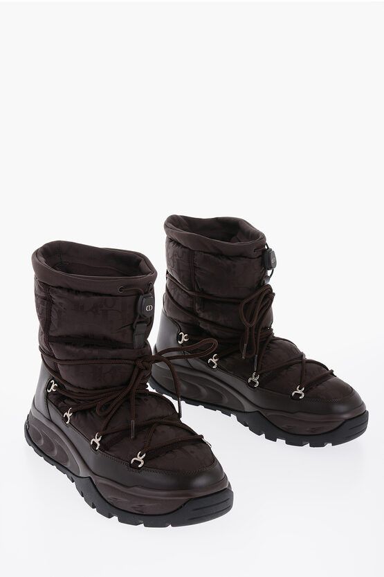Dior Monogram Print Snow Boots Size US 9 / EU 42 - 1 Thumbnail