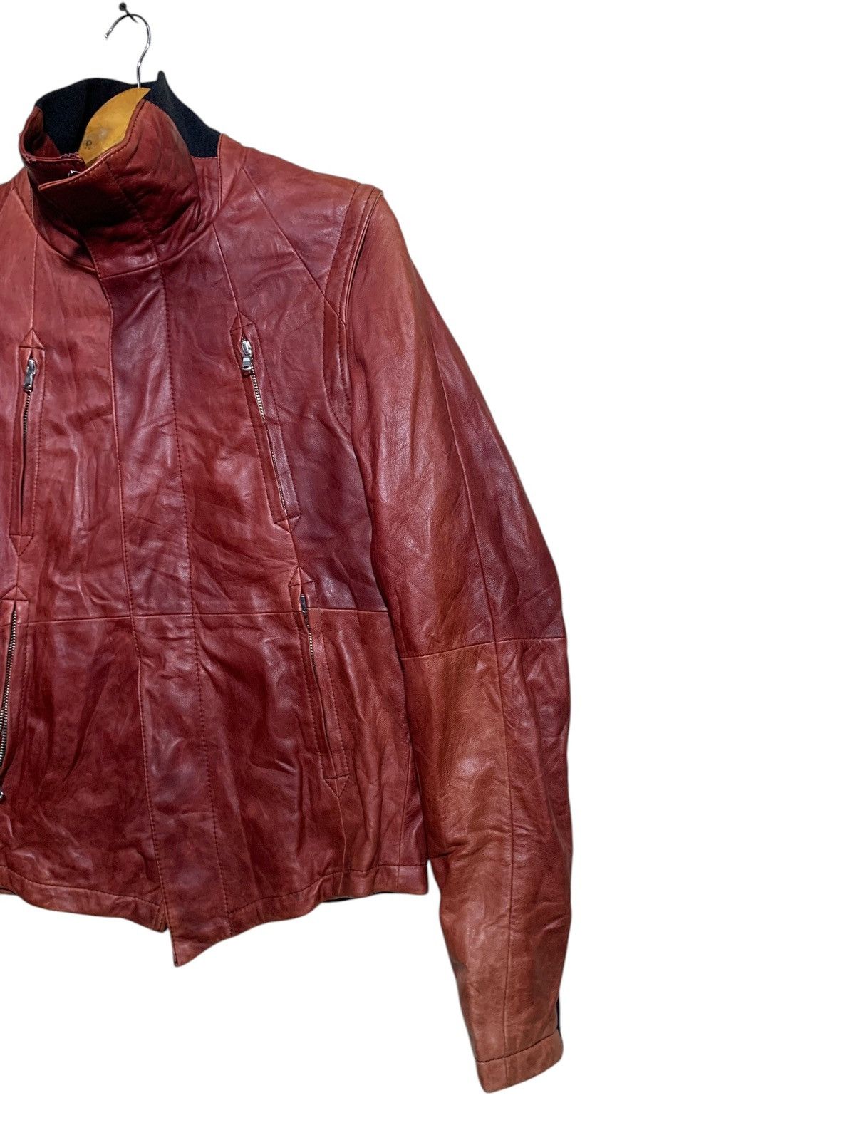 Japanese Brand 🔥GROSBEC SHEEPSKIN LEATHER CONVICTIBLES SLEEVES Size US XL / EU 56 / 4 - 3 Thumbnail