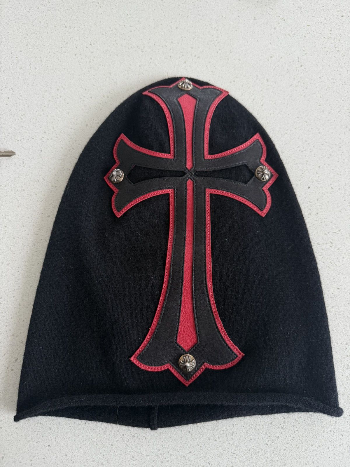Chrome Hearts Chrome Hearts Cashmere Ski Mask Size ONE SIZE - 1 Thumbnail