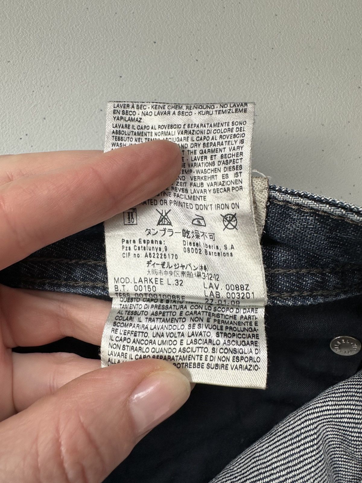 Diesel Diesel Larkee Denim Jeans Size US 33 - 14 Thumbnail