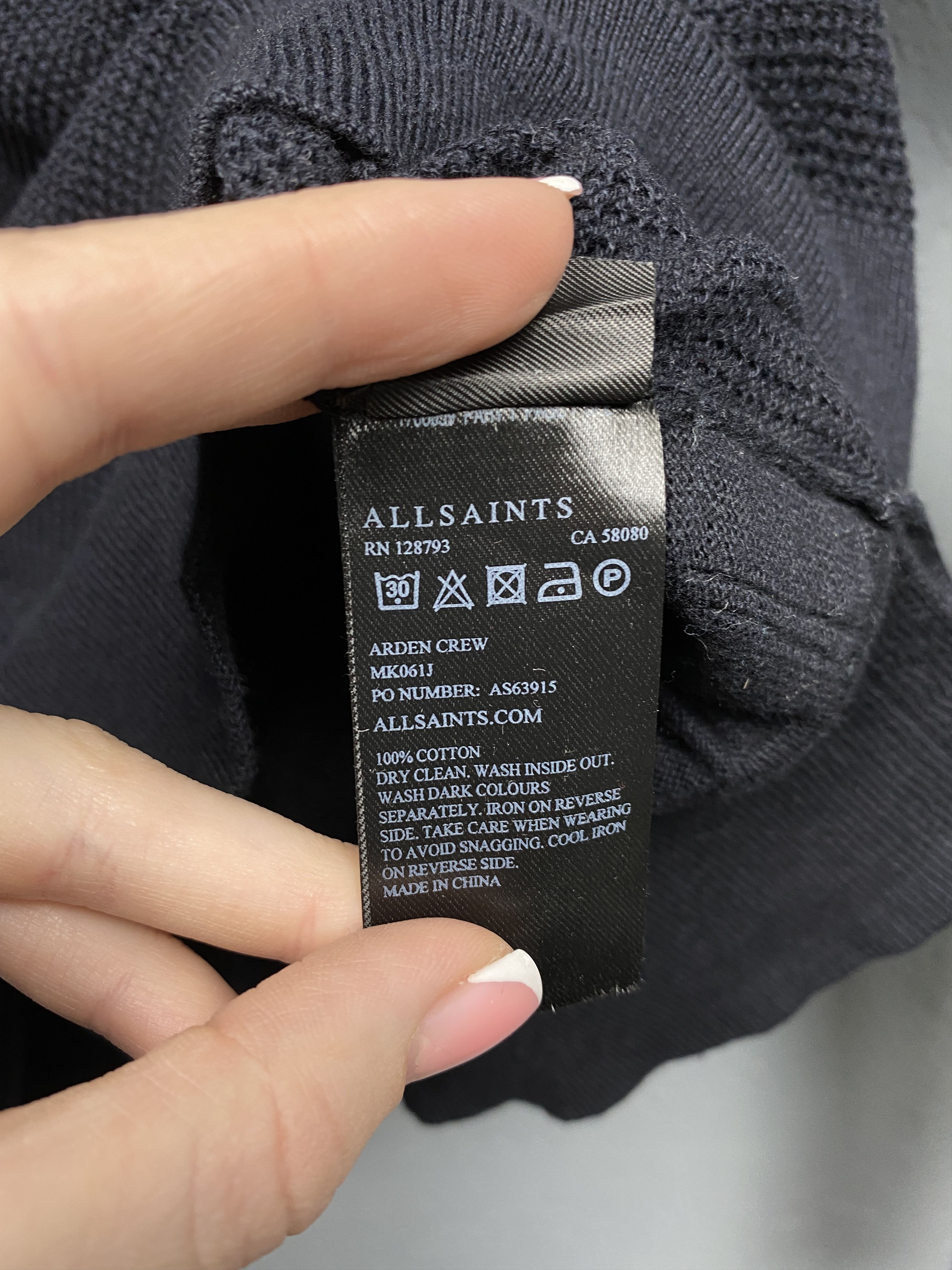 Allsaints Allsaints Mens Arden Crew Neck Knit Sweater Size US M / EU 48-50 / 2 - 4 Thumbnail