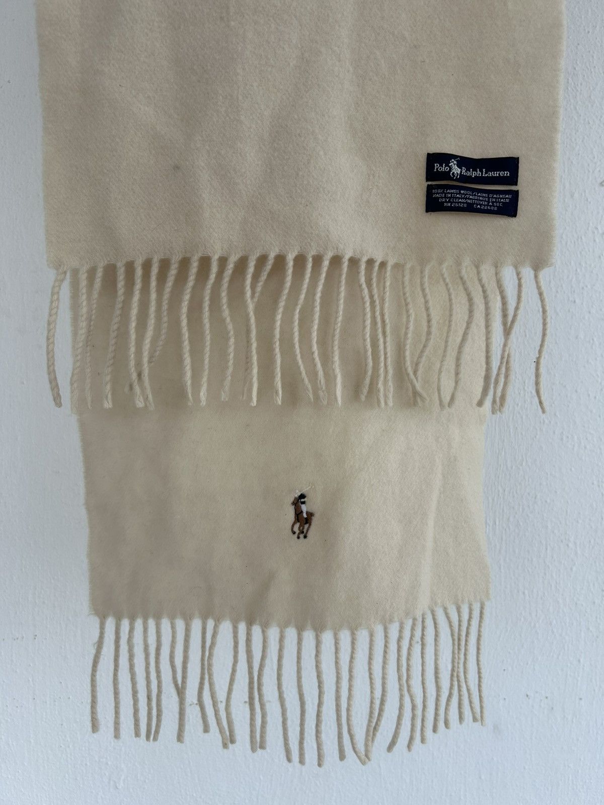 Polo Ralph Lauren Polo RL Scarf Muffler White Size ONE SIZE - 2 Thumbnail