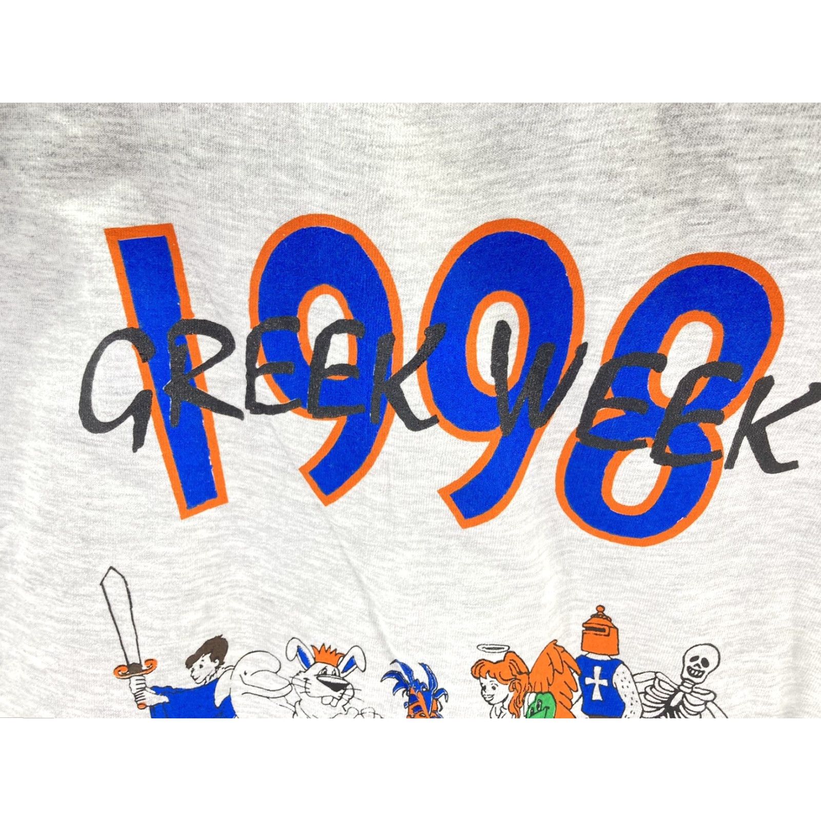 16Arlington VINTAGE University Texas Arlington Greek Week TShirt Men 2XL Gray NOS 1998 Size US XXL / EU 58 / 5 - 6 Thumbnail