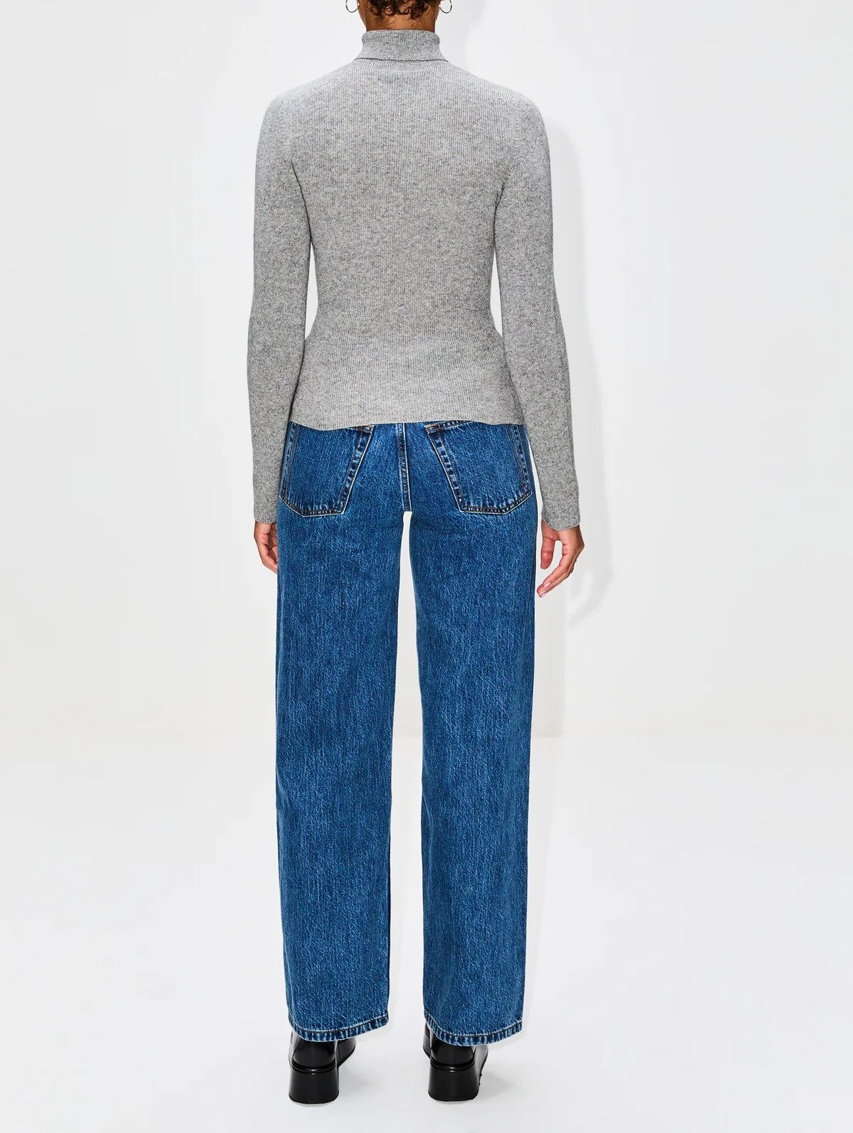The Elder Statesman $650 The Elder Statesman Delicash Light Grey Turtleneck Size S / US 4 / IT 40 - 3 Thumbnail