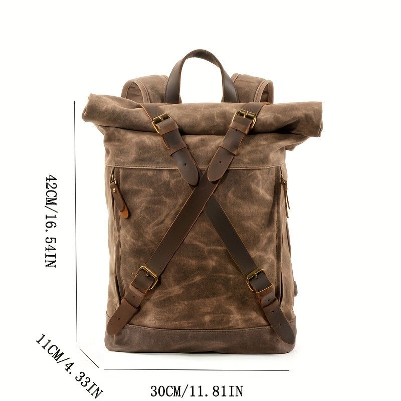 Japanese Brand Canvas Travel Backpack Size ONE SIZE - 4 Thumbnail