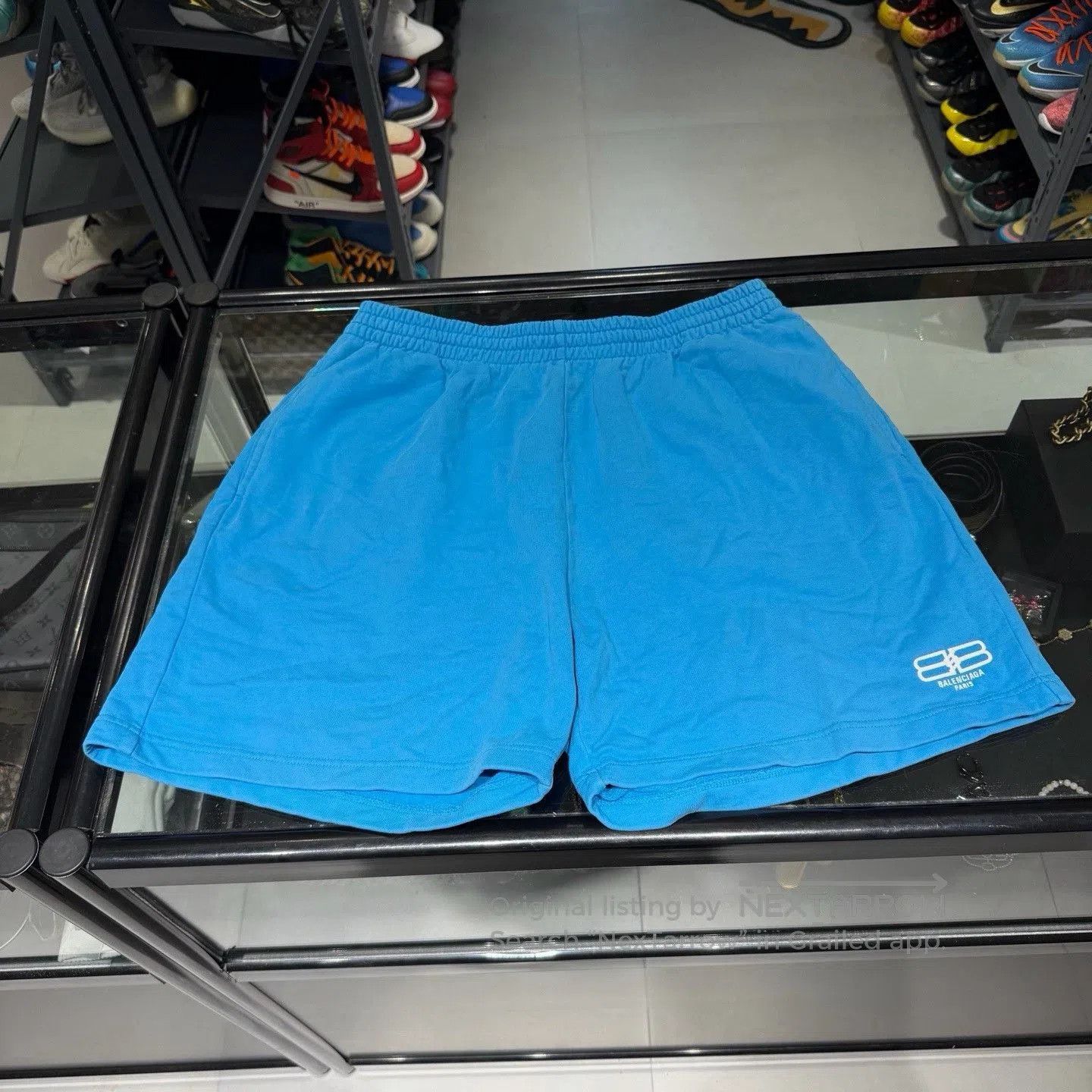 Balenciaga Balenciaga Lock Double B Blue Shorts. Size US 40 / EU 56 - 6 Thumbnail
