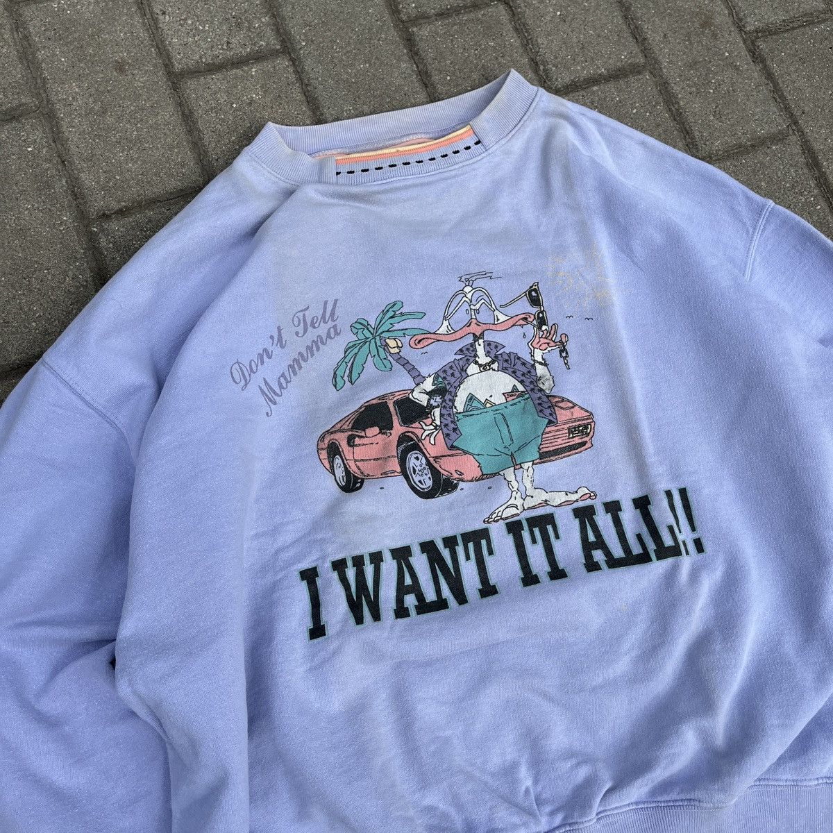 Vintage Vintage Lilac Crewneck 90s Size US M / EU 48-50 / 2 - 4 Thumbnail