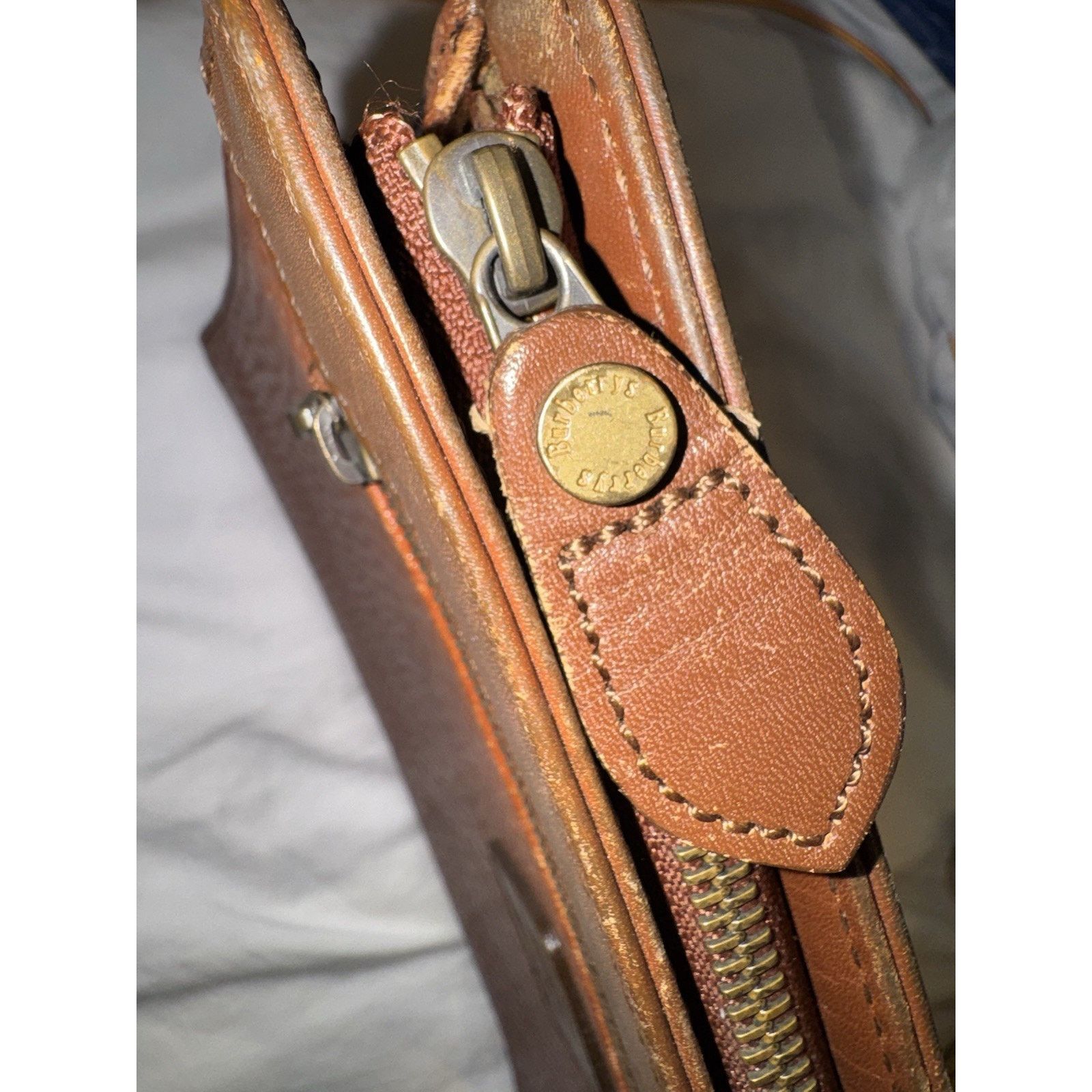 Burberry Burberry Leather Business Clutch Brown Vintage Portfolio Bag Size ONE SIZE - 17 Thumbnail