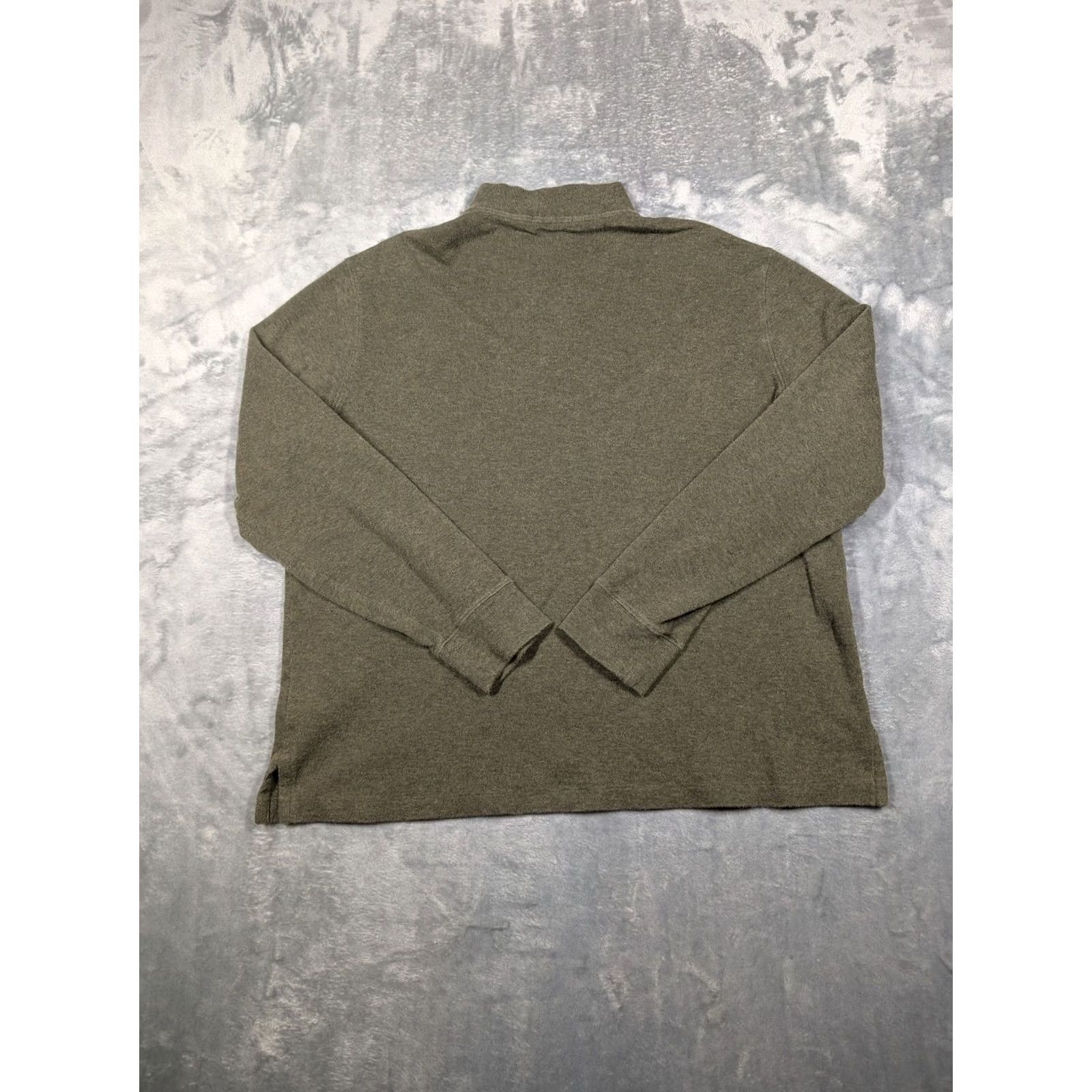 Polo Ralph Lauren Polo Ralph Lauren Sweater Mens Large Green Cotton Quarter Zip Mock Neck Pullover Size US L / EU 52-54 / 3 - 7 Thumbnail