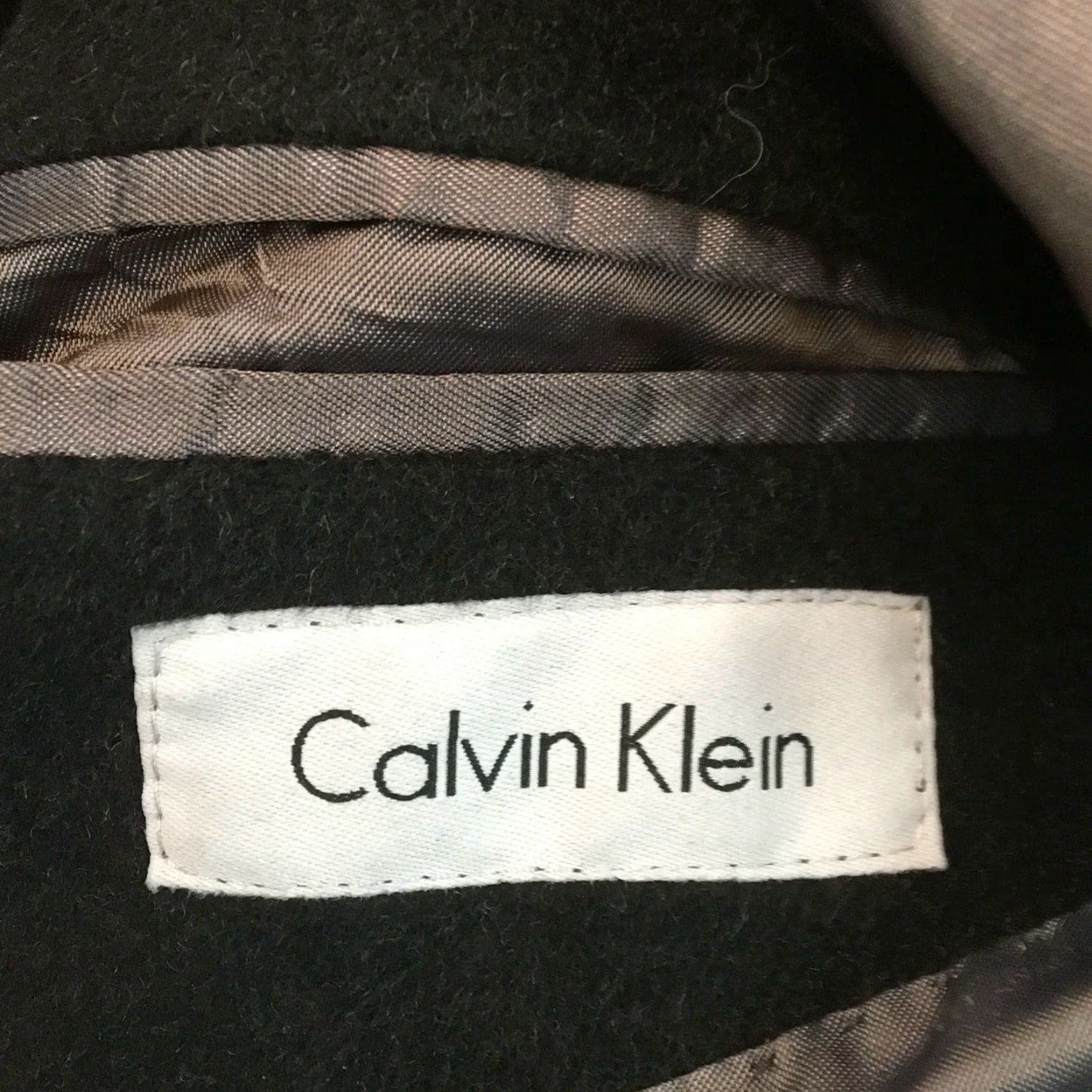 Calvin Klein Calvin Klein Jacket Men Wool Collared Black Blazer Size 42 - Casual Dark 42 Mens Wool Blazer Jacket Size US XL / EU 56 / 4 - 4 Thumbnail