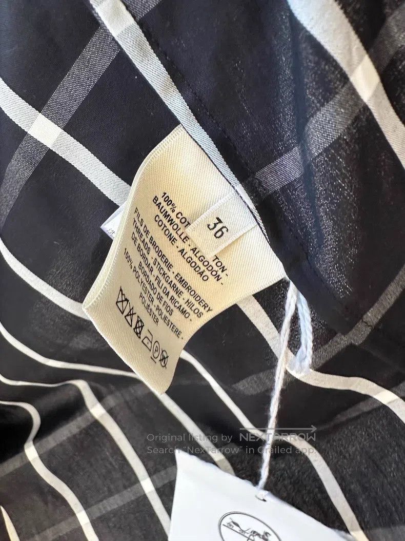 Hermes Hermes Black and White Checkered Jacket Size XS / US 0-2 / IT 36-38 - 4 Thumbnail