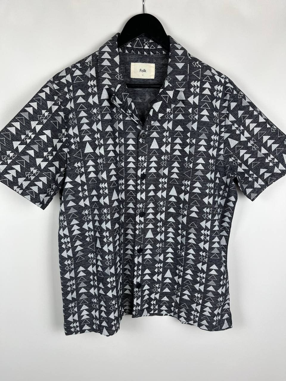 Folk Folk Cotton Tile Triangle Short Sleeve Camp Collar Shirt Size US L / EU 52-54 / 3 - 1 Thumbnail