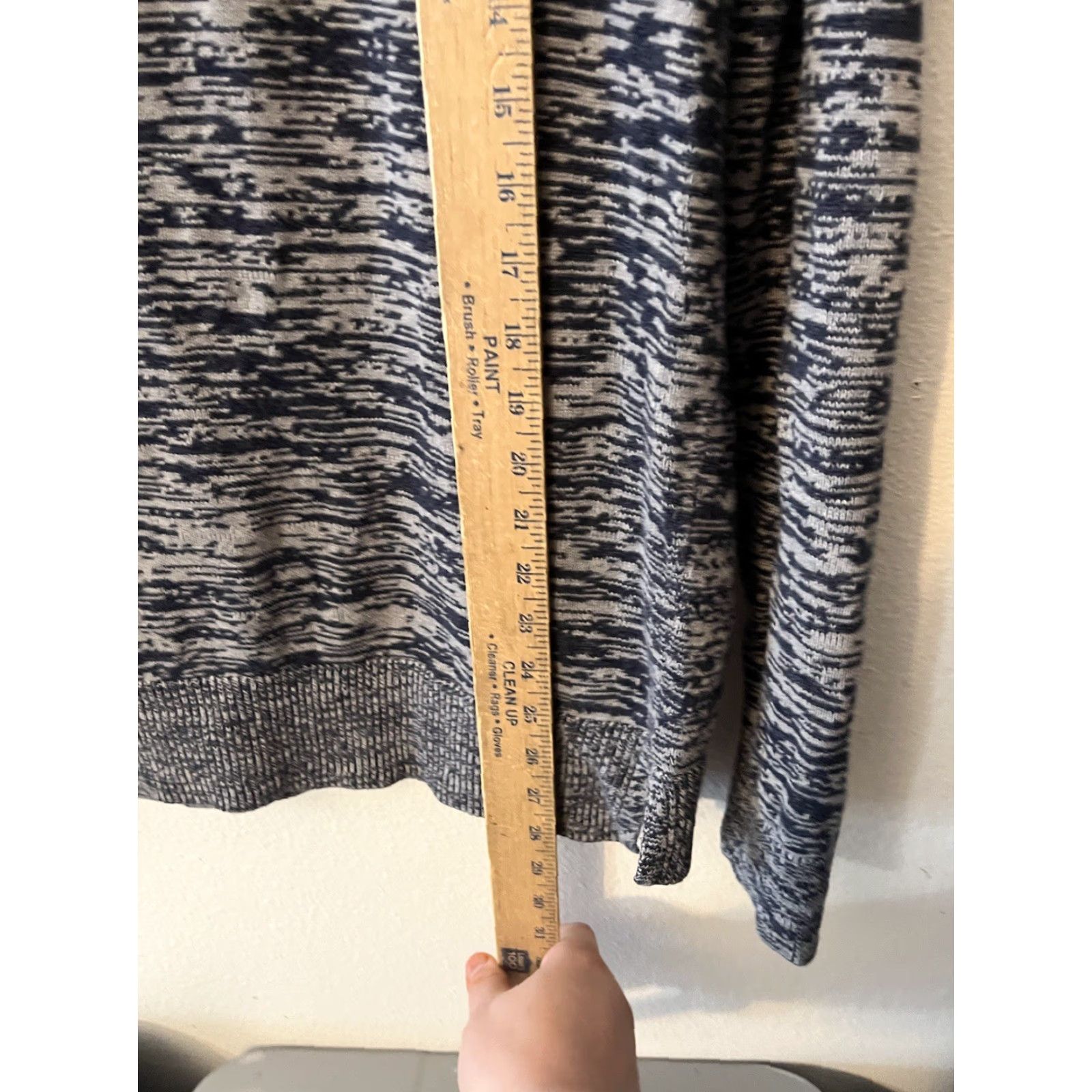 Express Express Hoodie Mens Medium Blue Gray Colorblock Long Sleeve Pullover Size M / US 6-8 / IT 42-44 - 4 Thumbnail