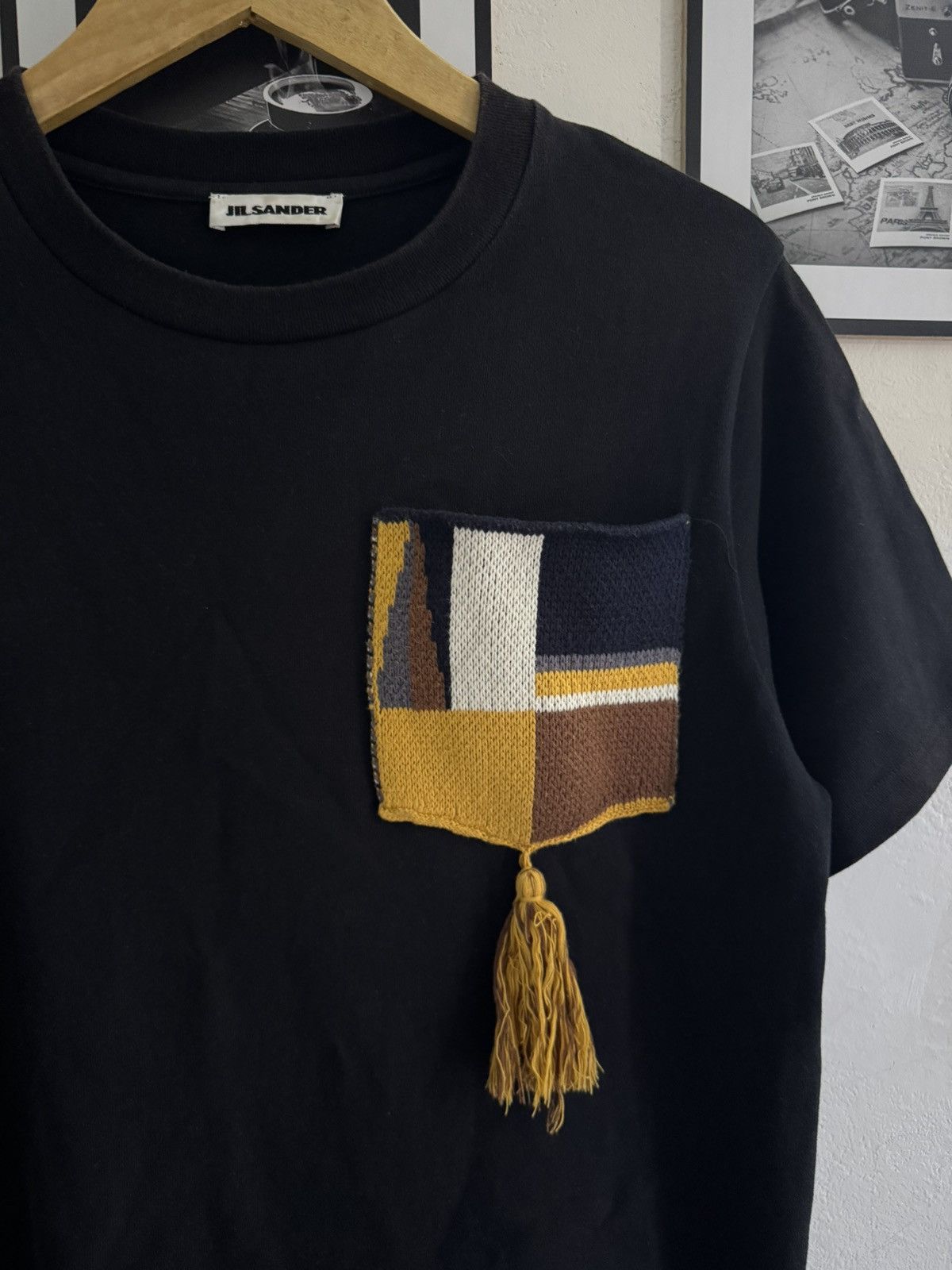 Jil Sander JIL SANDER BLACK POCKET TASSEL TSHIRT Size US XS / EU 42 / 0 - 3 Thumbnail