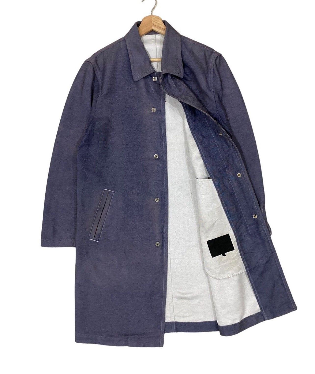 Comme des Garcons Homme 🔥AW2000 Comme des Garcons Homme Snap Button Overcoat Size US S / EU 44-46 / 1 - 2 Thumbnail