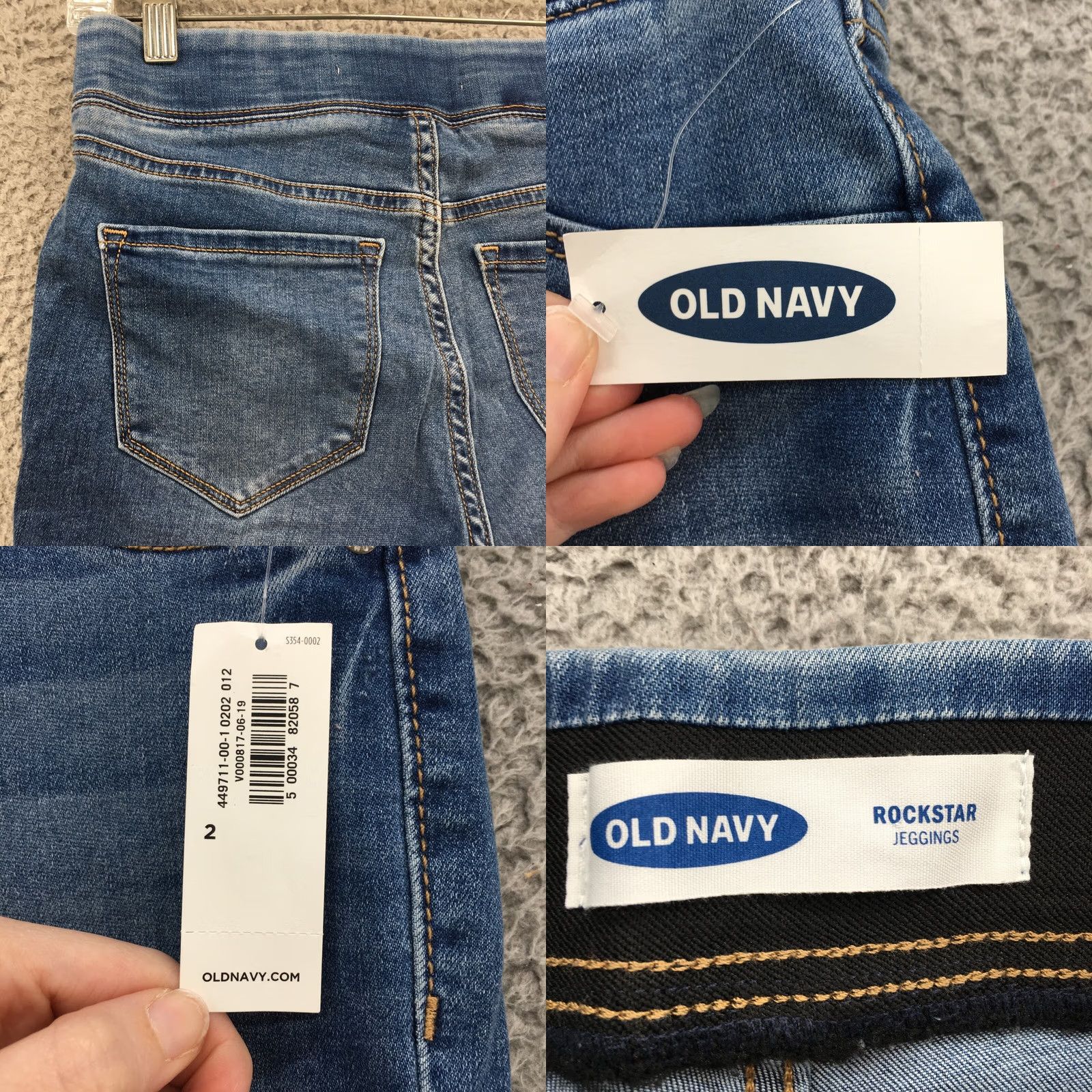 Old Navy Old Navy Jeans Womens 2 (Actual 26X29) Mid Rise Jegging Blue Pull On NEW Shirt Size 26" / US 2 / IT 38 - 9 Thumbnail